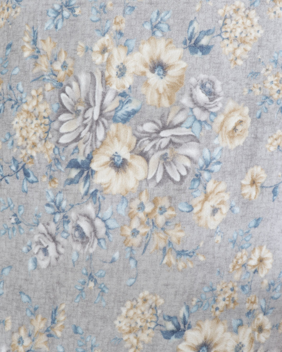 Manta-Solteiro-Estampada---Cinza-Floral