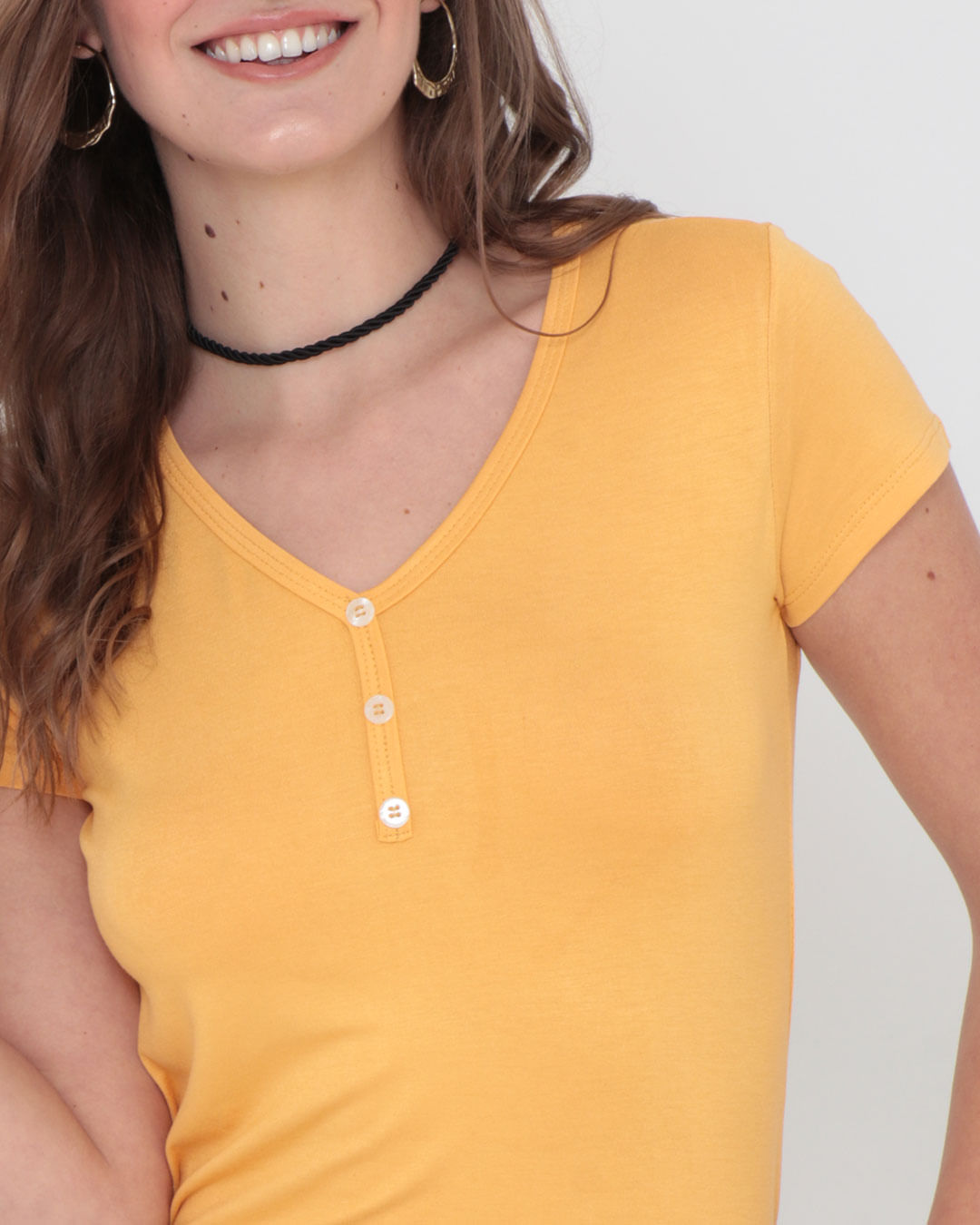 Blusa-Fem-00403-Mc-Botoes-Frente---Amarelo-Medio