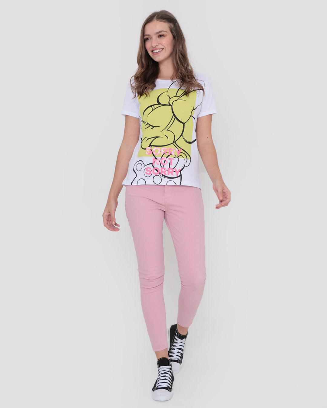Tshirt-Minnie-Sorry-F1684---Branco