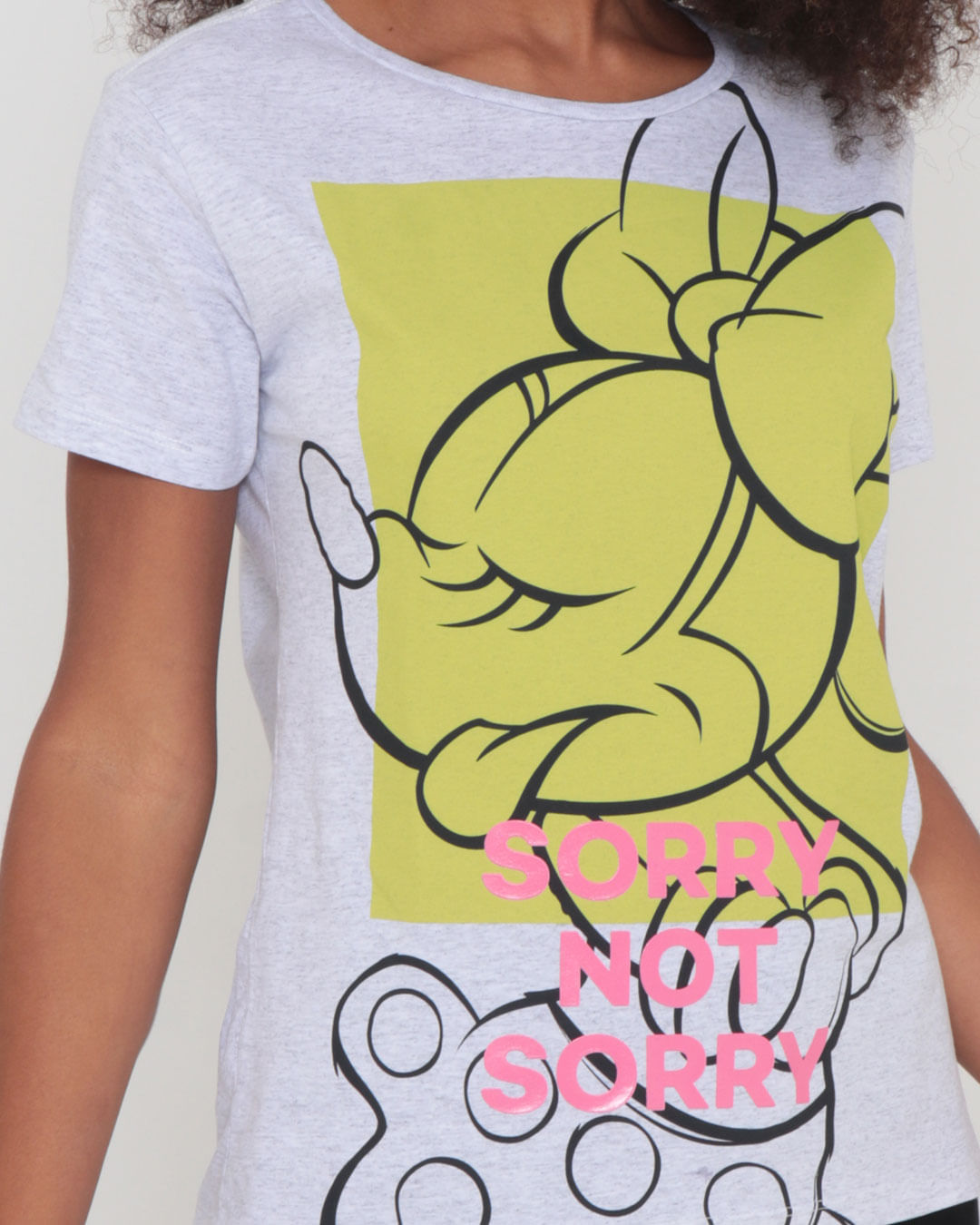 Tshirt-Minnie-Sorry-F1684---Cinza-Claro