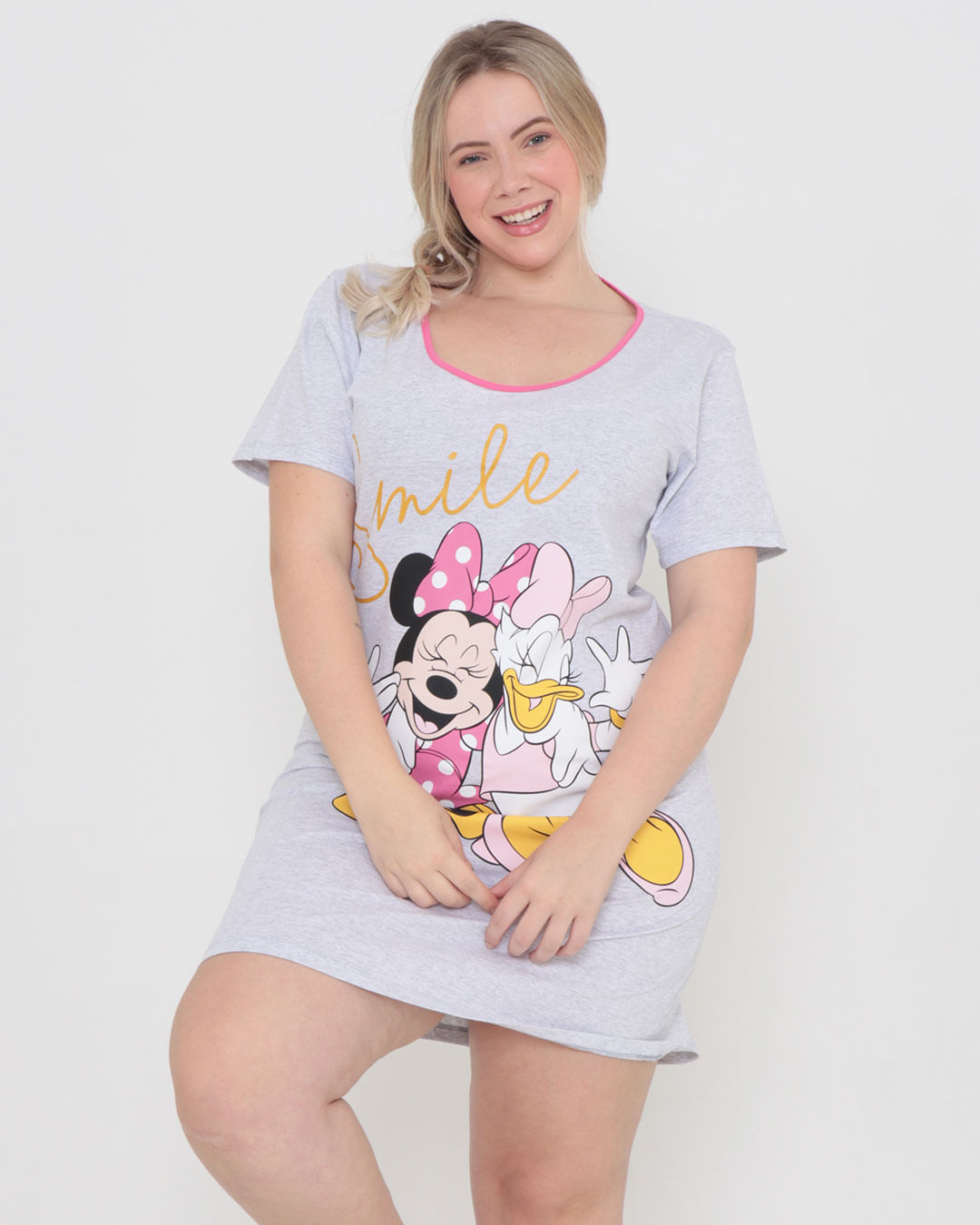 Camis129-Tg-Mc-Minnie-Margarida---Cinza-Claro