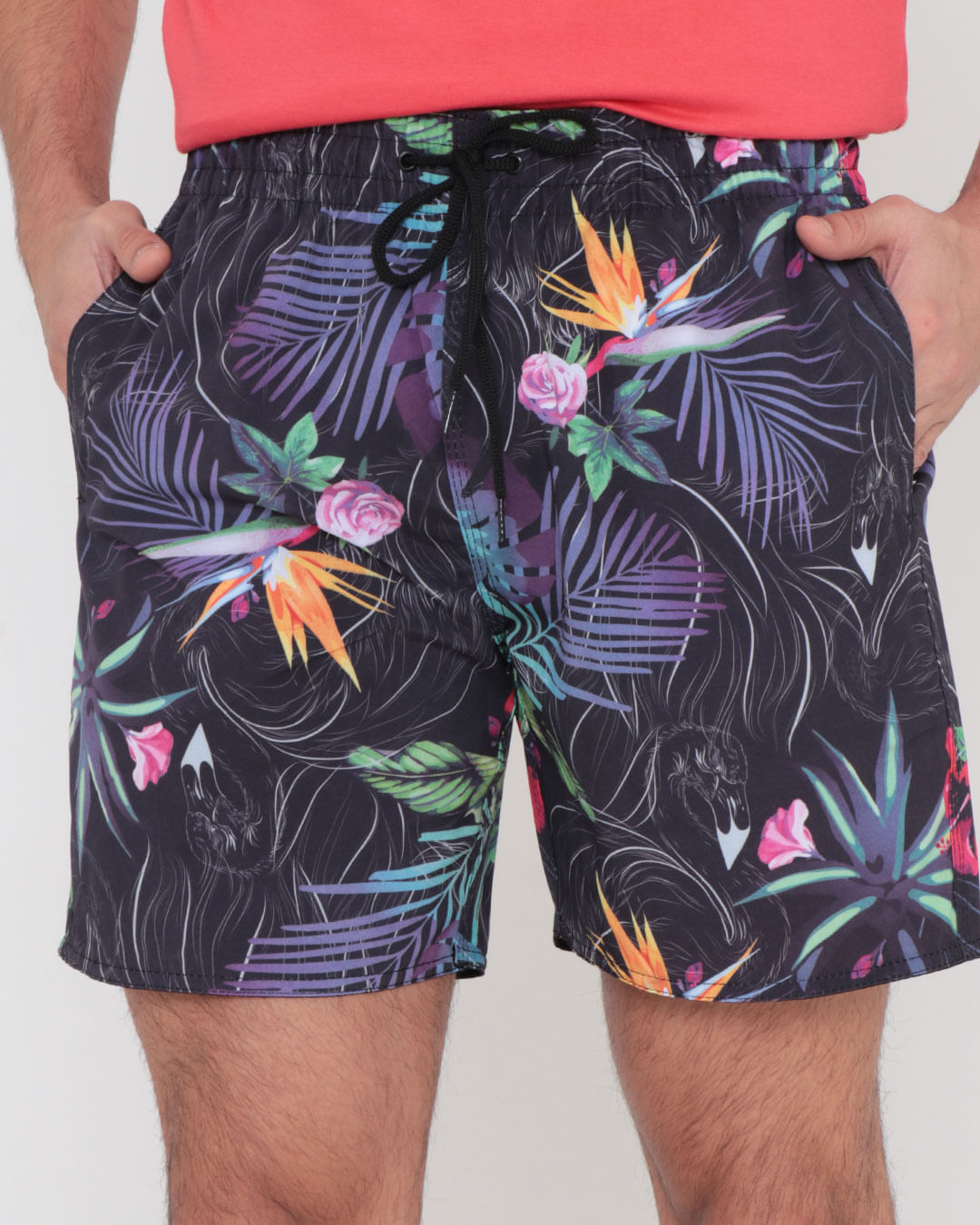 Short-335-Subl-Com-Elastano---Preto-Floral