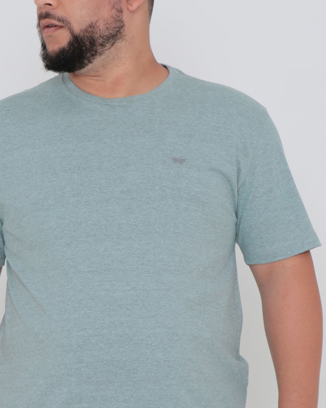Camiseta-Cpm1-61101-Mescla-Verde-Plus---Verde-Claro
