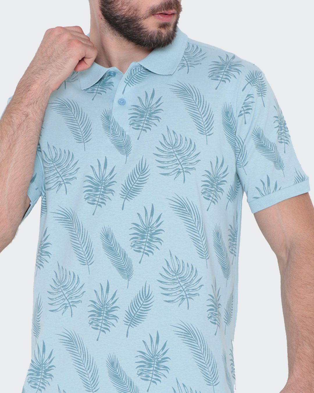 Polo-Ib12447-Floral-Menta-Pgg---Azul-Claro