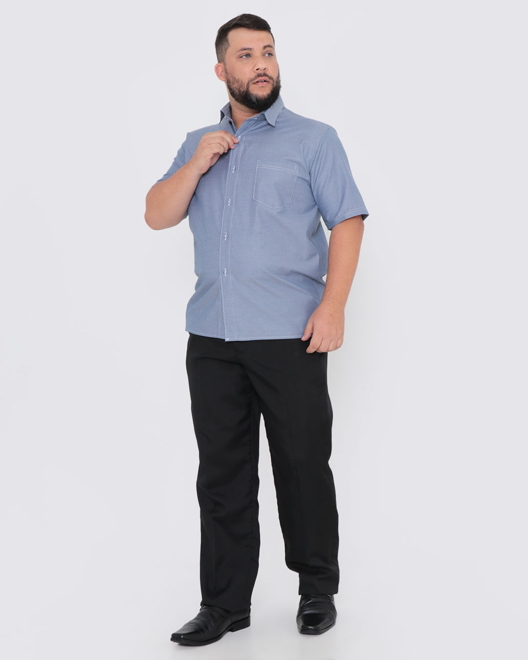 Camisa-Social-4450146-List-Plus-68-Mc---Azul-Listrado