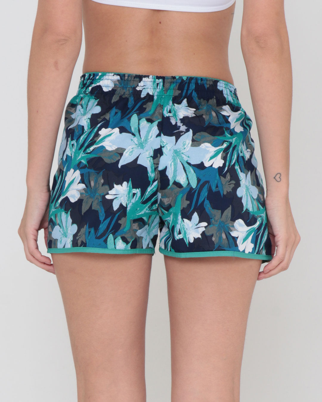 Short-Tactel-Estamp-Vies-Lat7475---Verde-Floral
