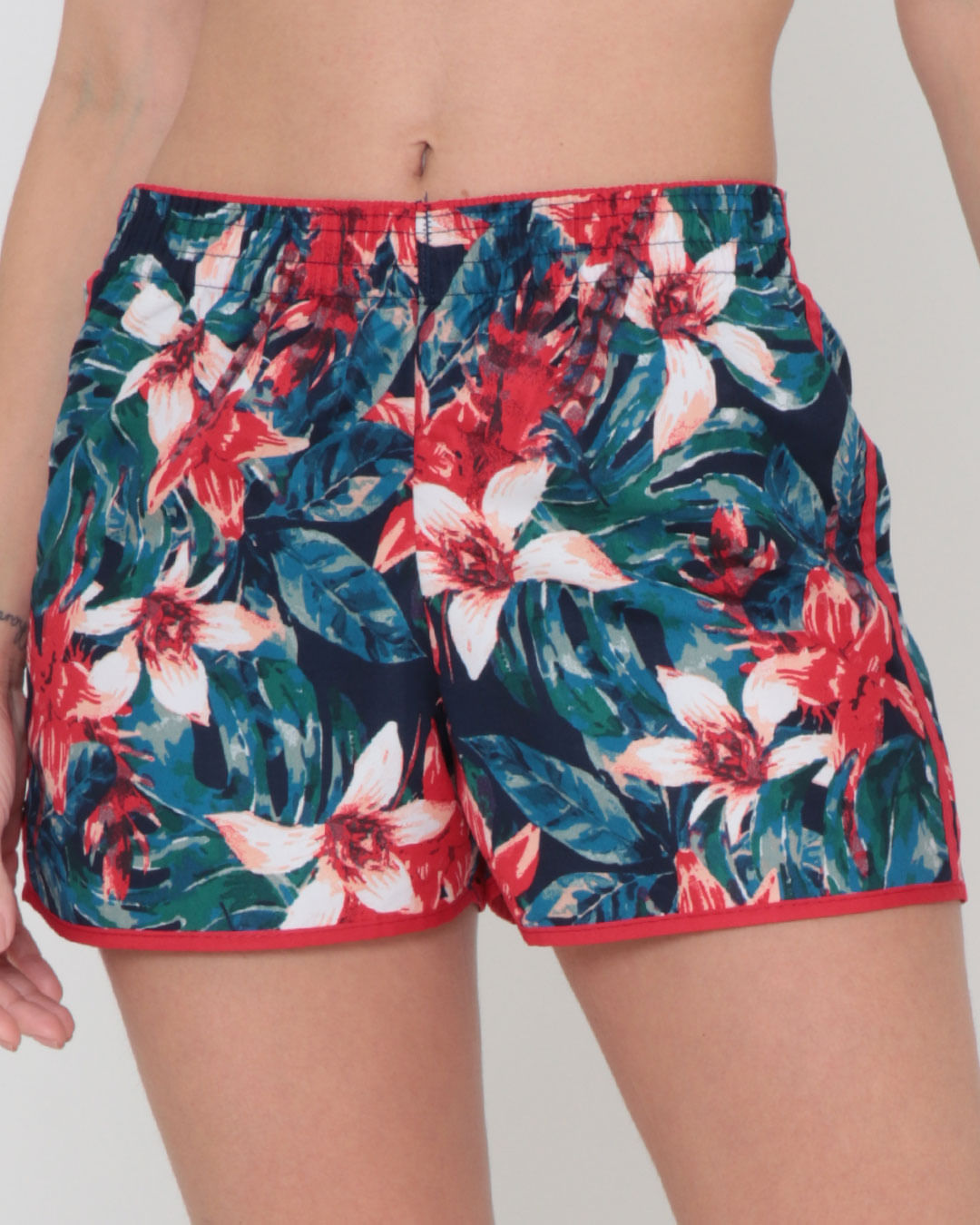 Short-Tactel-Estamp-Vies-Lat7475---Vermelho-Floral