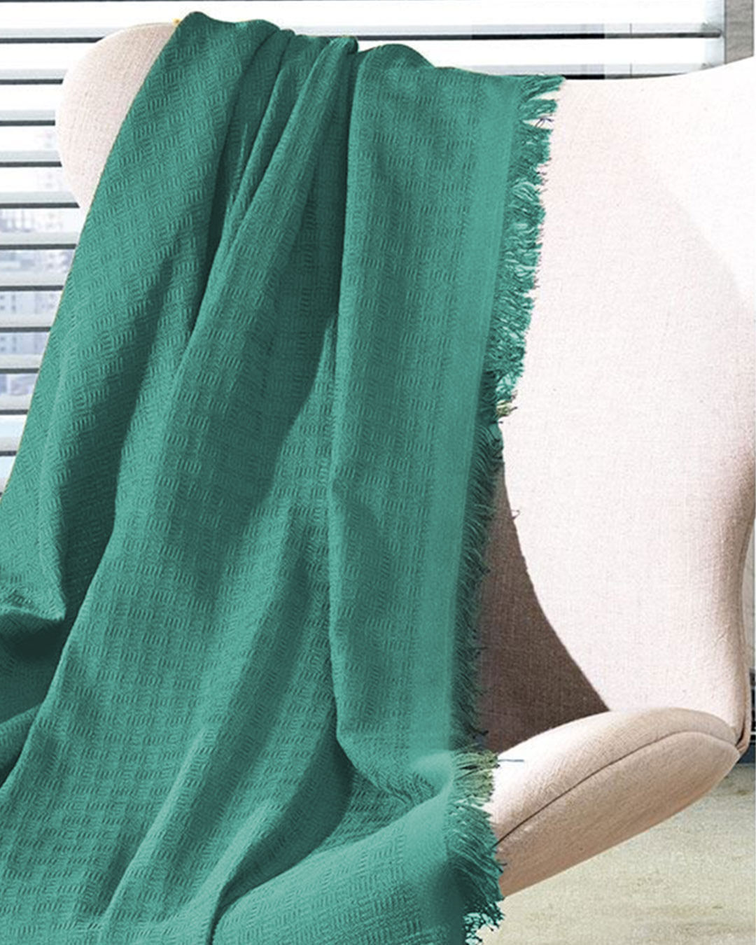 Manta-Para-Sofa-Verde-Mar---Verde-Medio