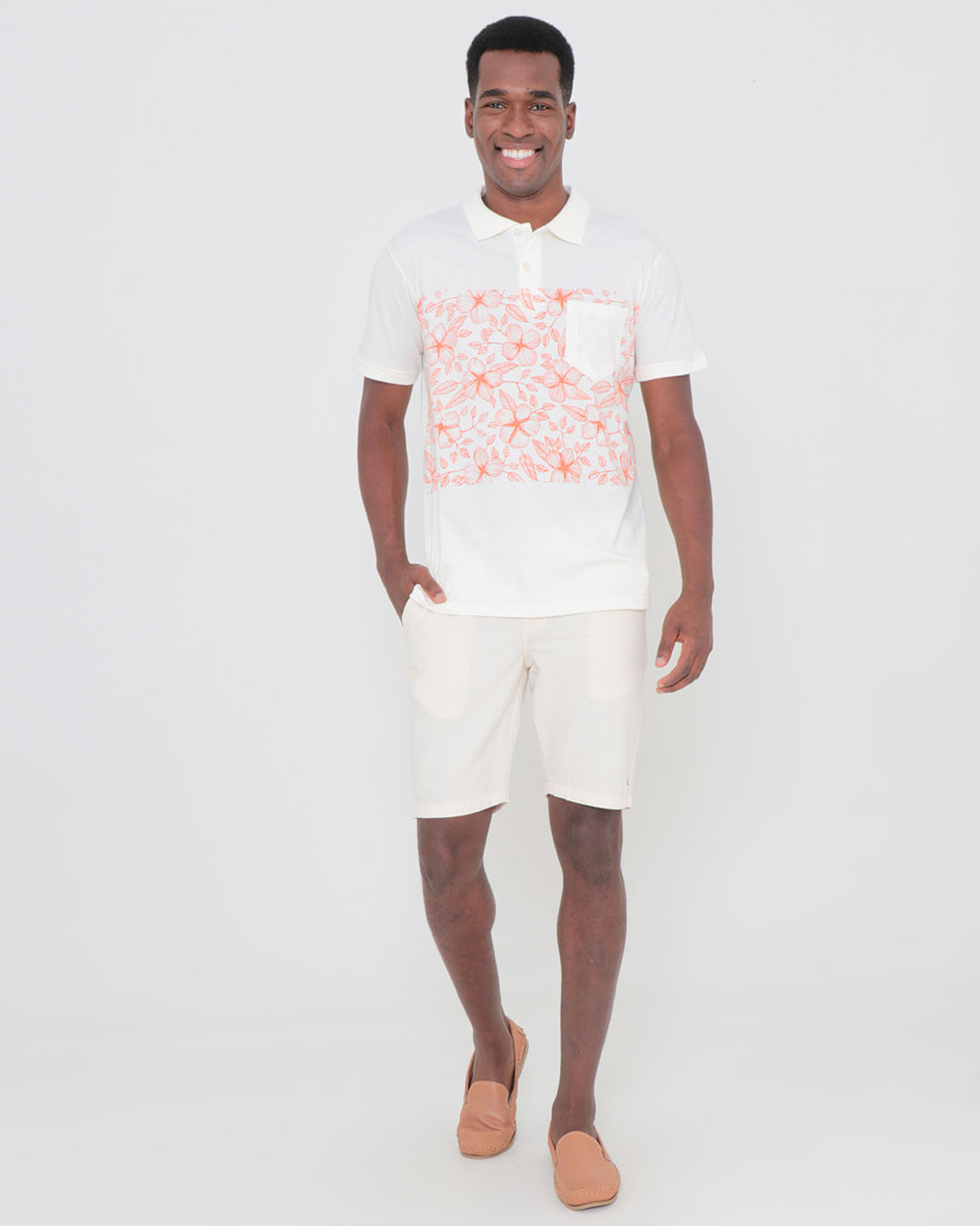 Polo-Ib12457-Floral-Bege-Claro-Pgg---Bege-Claro