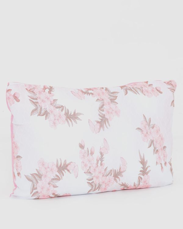 Fronha Malha Algodão Slim Edromania Estampada Rosa UN