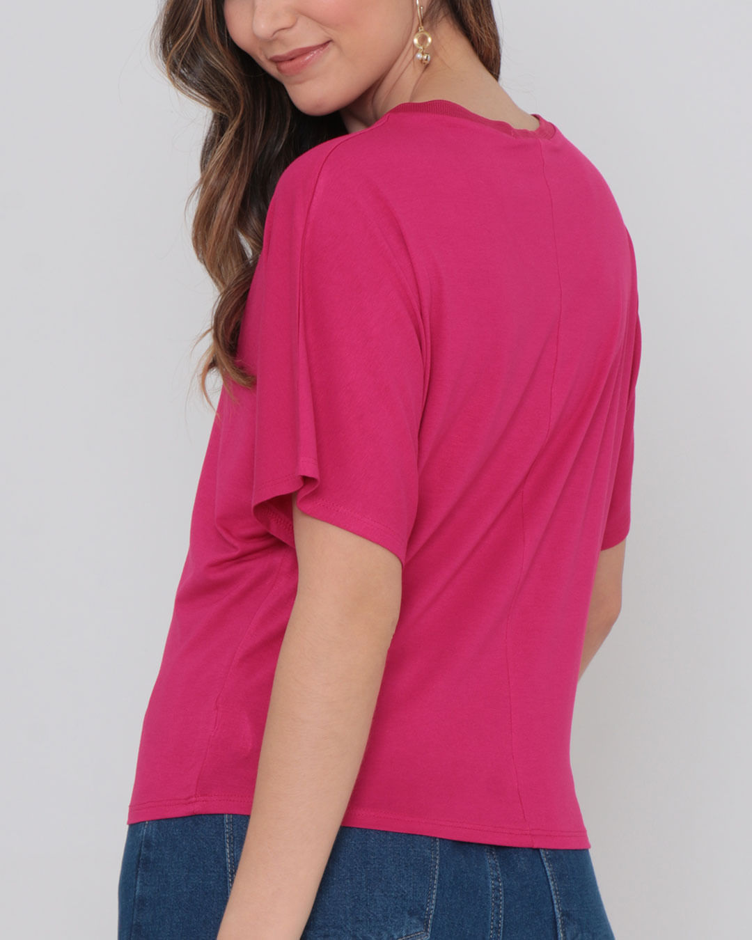 Blusa-Wt522--Gola-V-Retilinea---Rosa-Medio