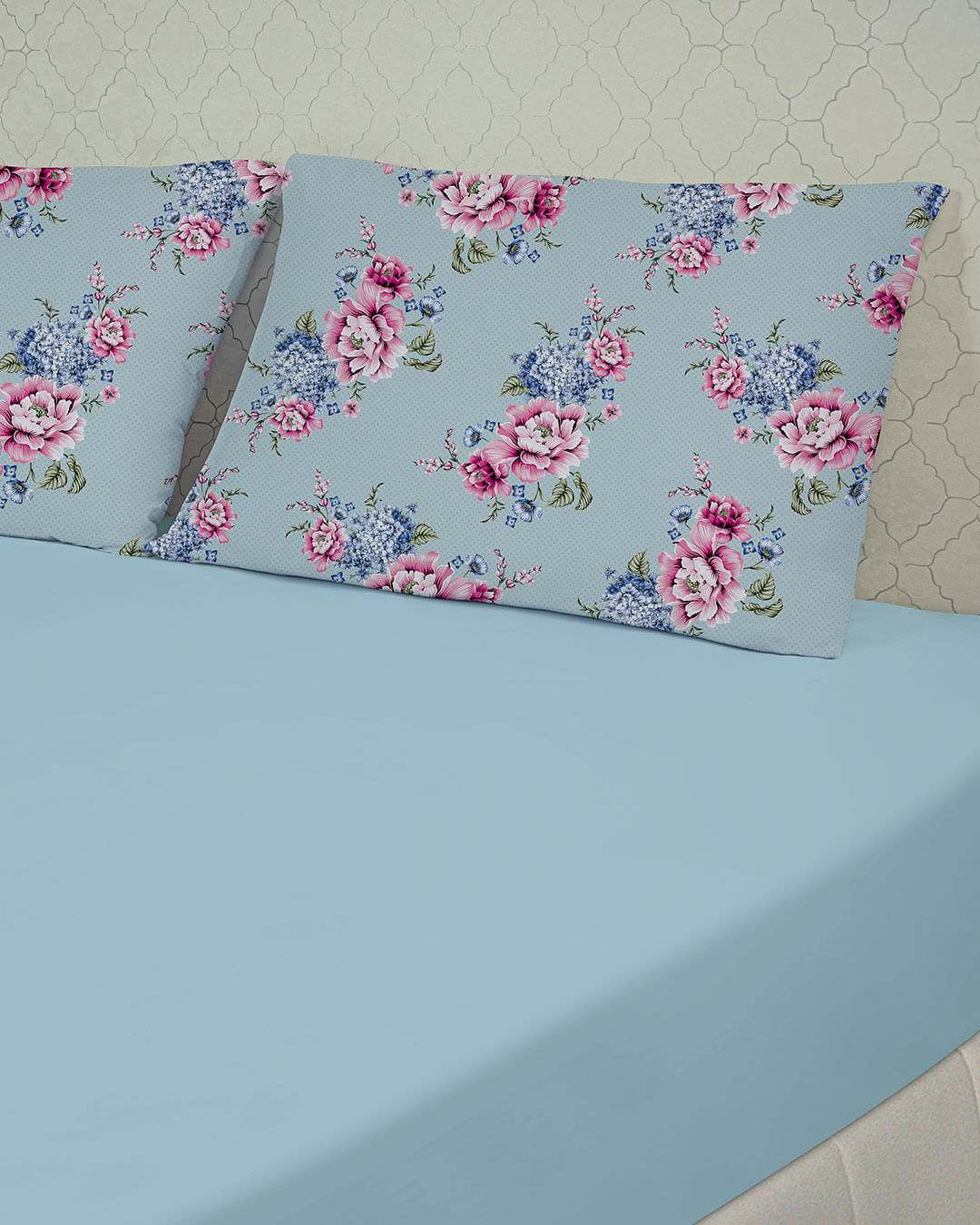 Jg-De-Cama-King-Slim--3-Pcs---Azul-Floral
