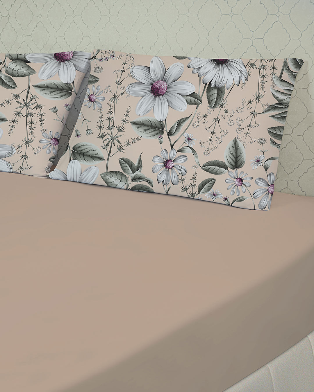 Jg-De-Cama-King-Slim--3-Pcs---Bege-Floral