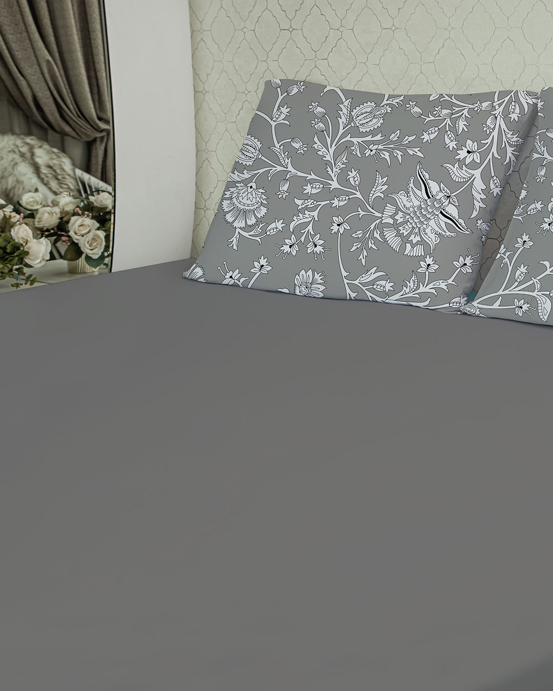 Jg-De-Cama-King-Slim--3-Pcs---Cinza-Floral