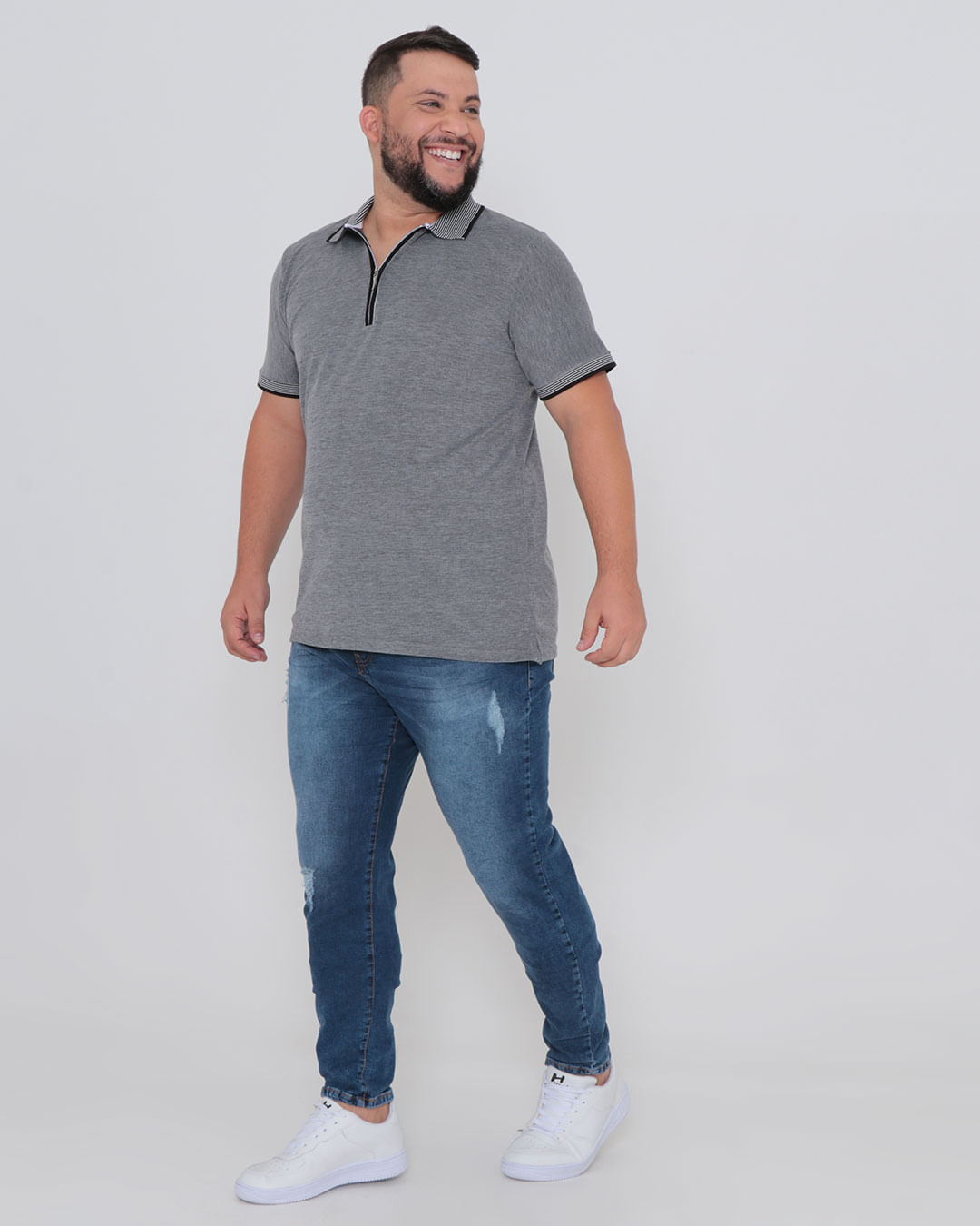 Polo-4188-Ziper-Piquet-3d-Plus---Preto