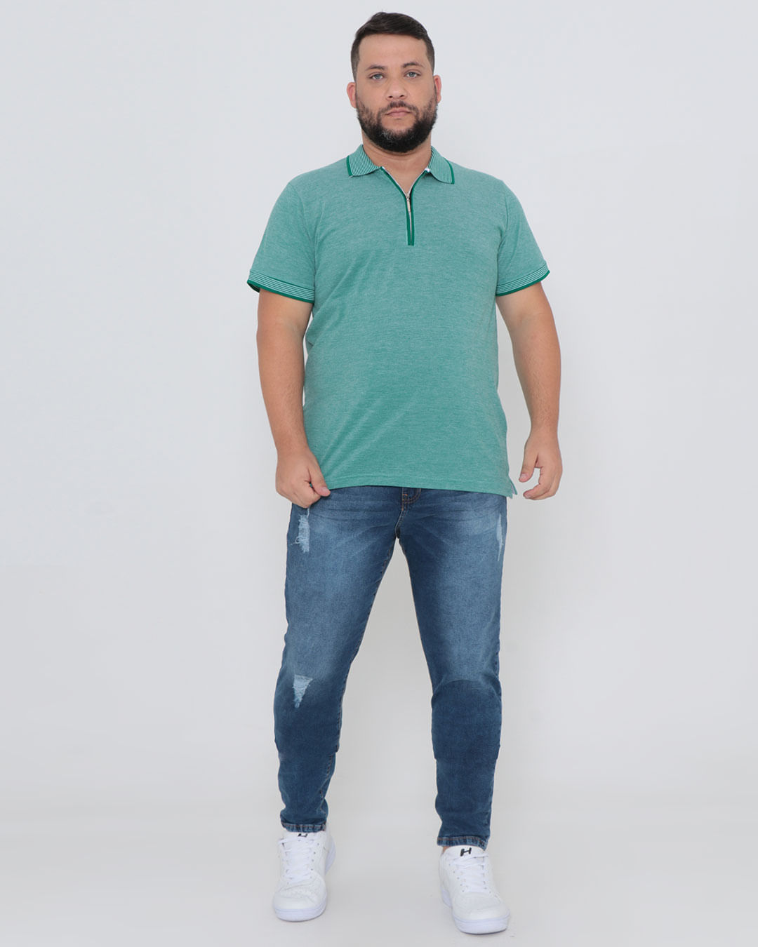 Polo-4188-Ziper-Piquet-3d-Plus---Verde-Claro