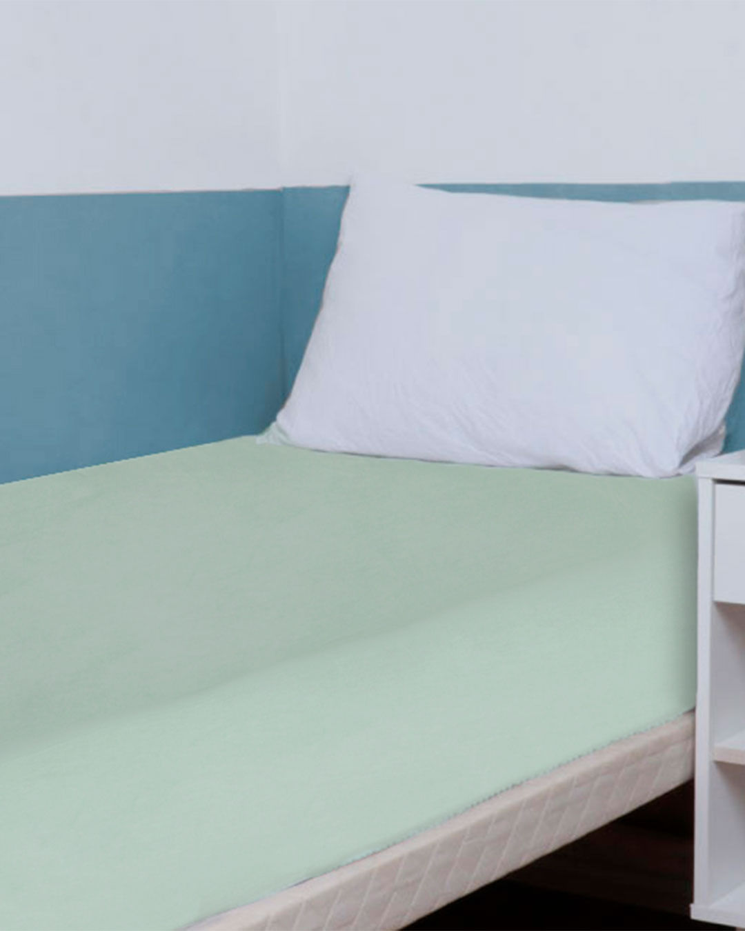 Lencol-Solteiro-Micro-Liso-Sort-C-Elast---Verde-Claro