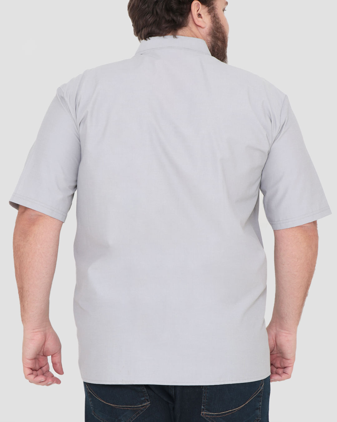 Camisa-Social-4450145-List-Plus-68-Mc---Cinza-Claro