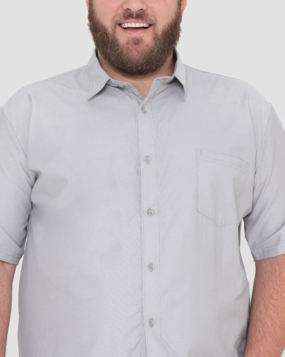 Camisa-Social-4450145-List-Plus-68-Mc---Cinza-Claro