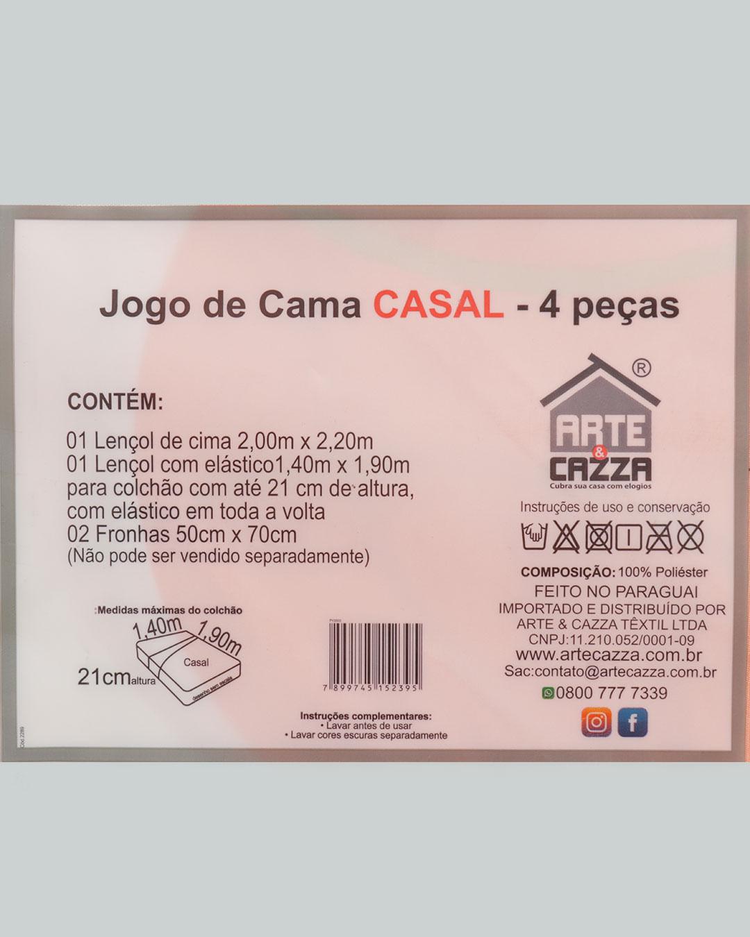 Jogo-Ac2003-Microfibra-Casal-4pcs---Verde-Geometrico