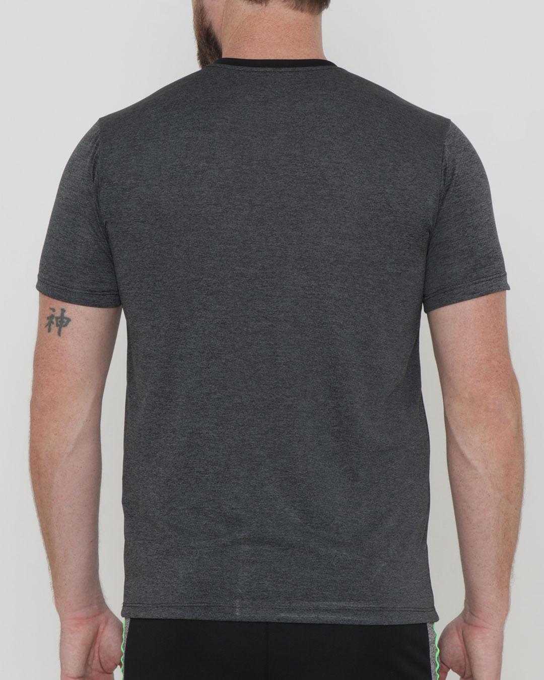Camiseta-Mescla-Corte-A-Laser---Cinza-Escuro