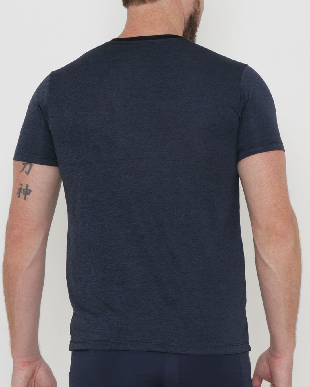 Camiseta-Mescla-Corte-A-Laser---Azul-Escuro