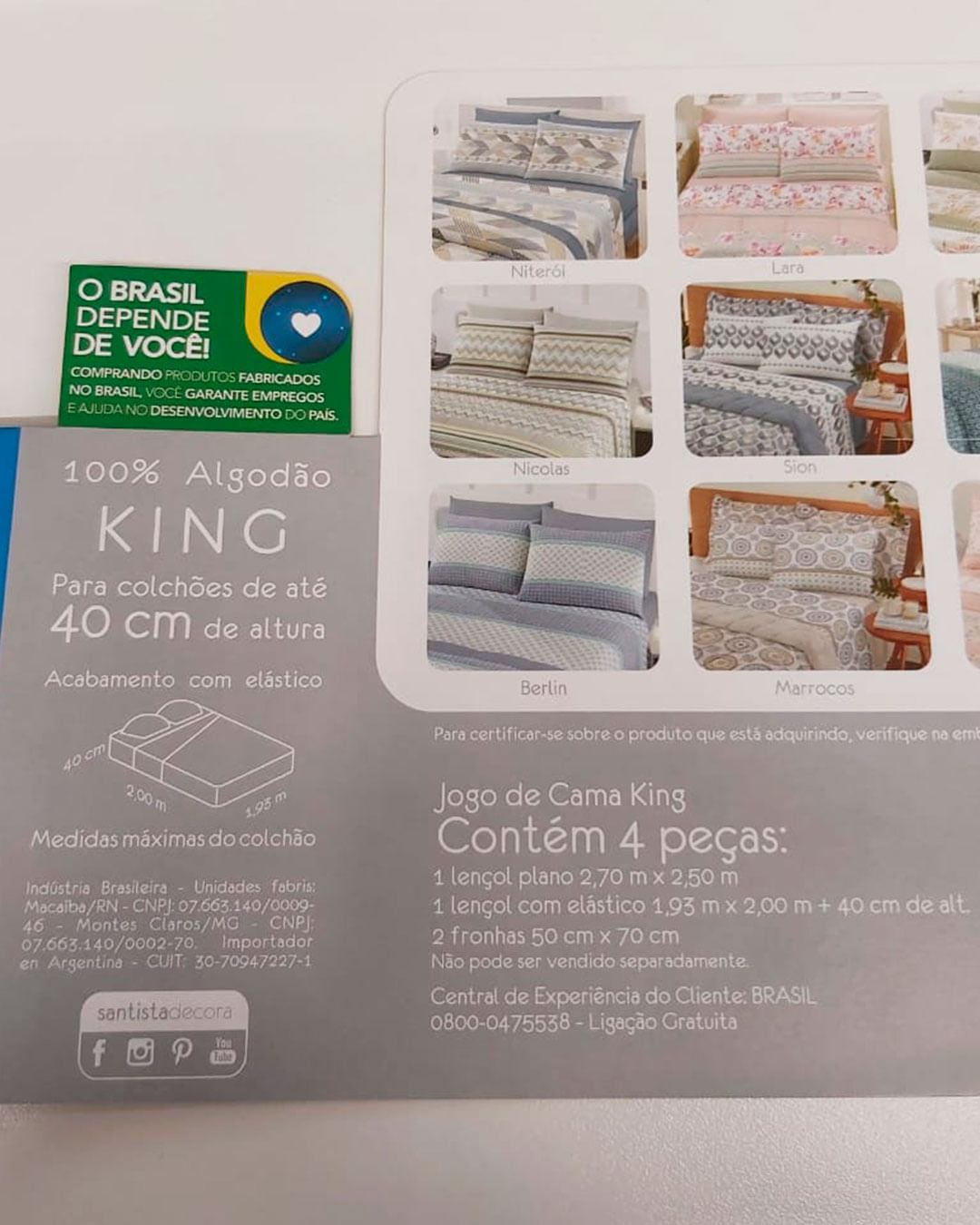 Jg-Cama-Prata-King-Philip-Turquesa---Verde-Listrado