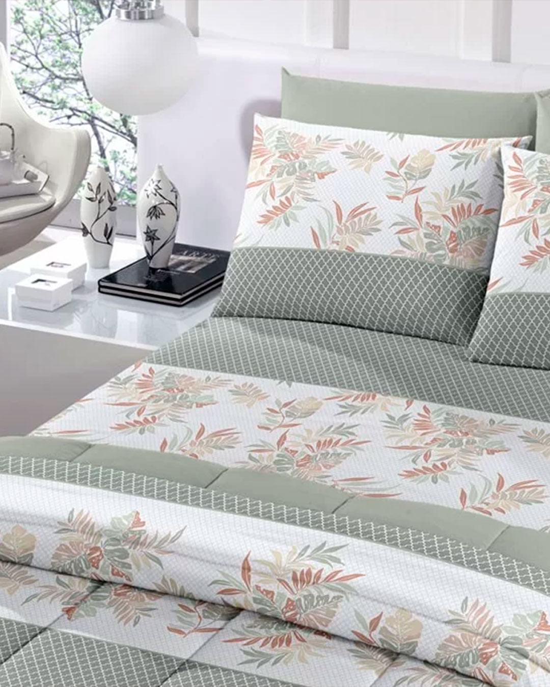 Jg-Cama-Royal-Solt-Pampulha-Verde---Verde-Floral