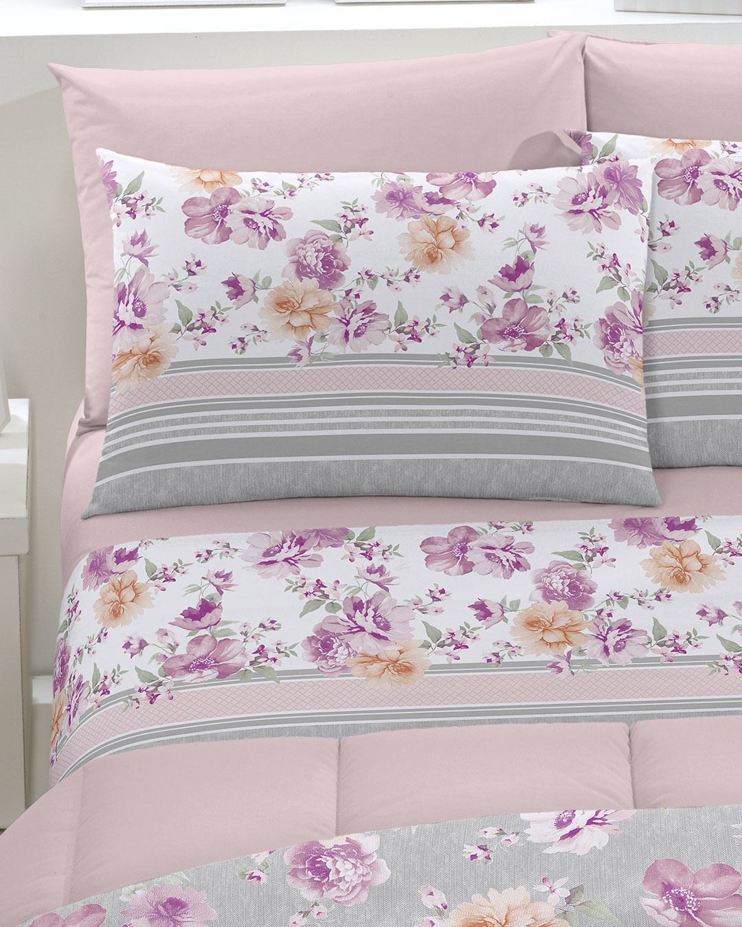Jg-Cama-Royal-Casal-Lara-Rosa---Rosa-Floral