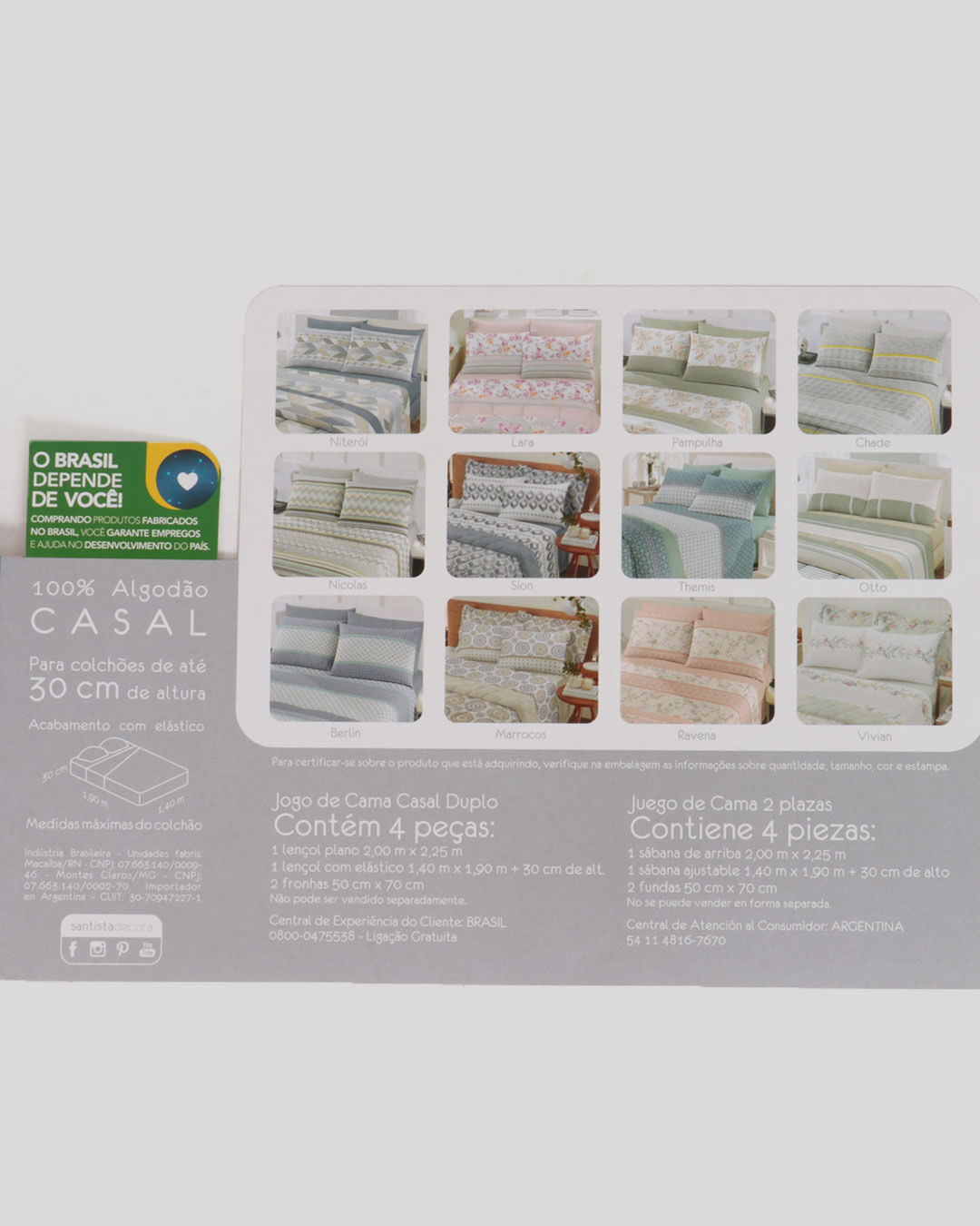 Jg-Cama-Royal-Casal-Chade-Cinza---Cinza-Listrado