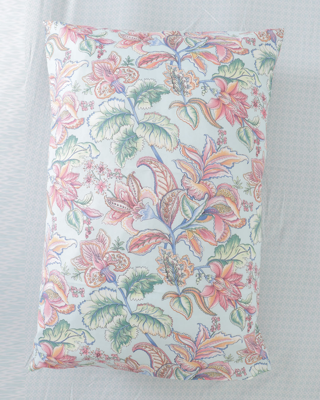 Jogo-De-Cama-Casal-Caprice---4-Pecas---Azul-Floral