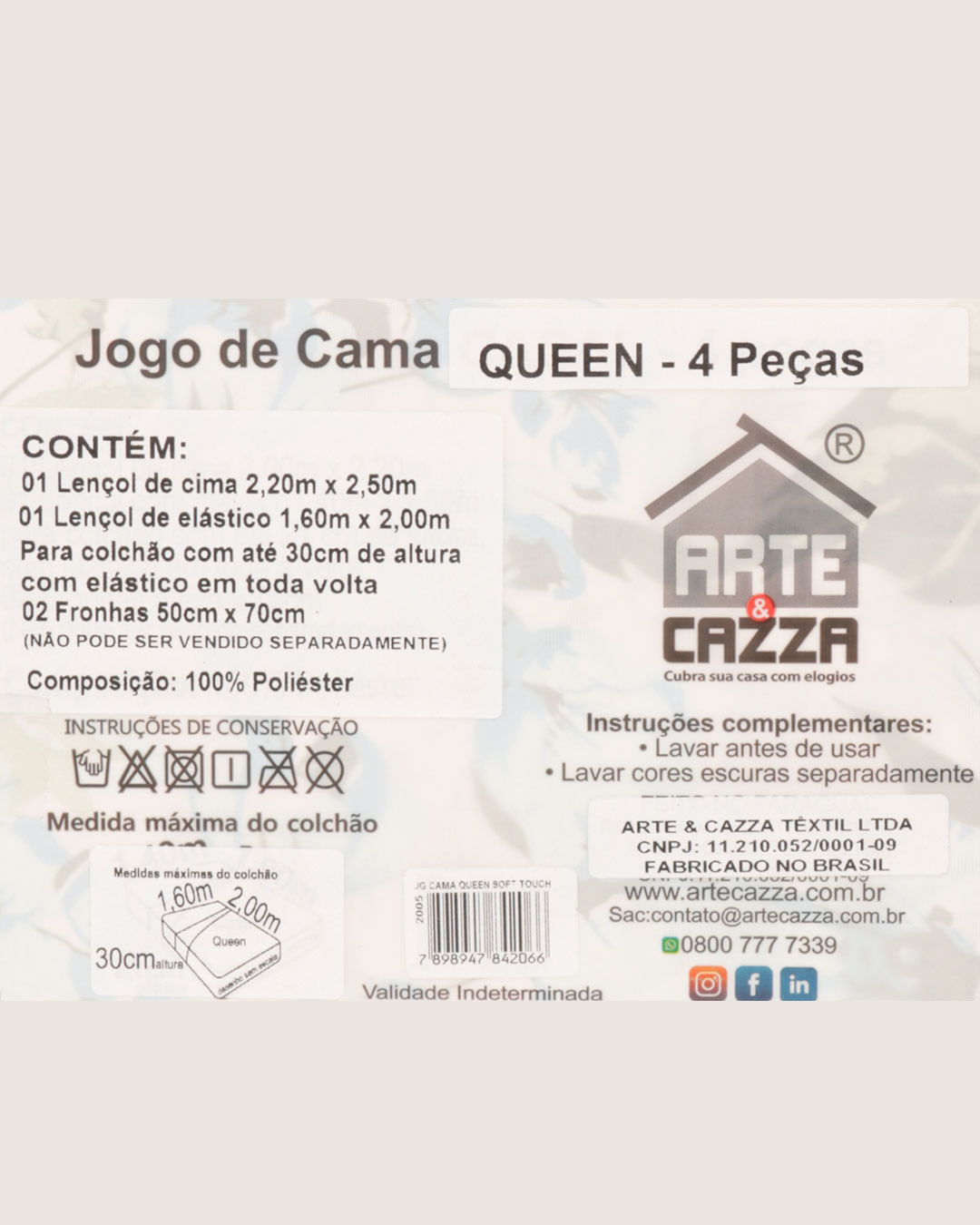 Jogo-Ac2005-Microfibra-Queen-4-Pcs---Verde-Floral