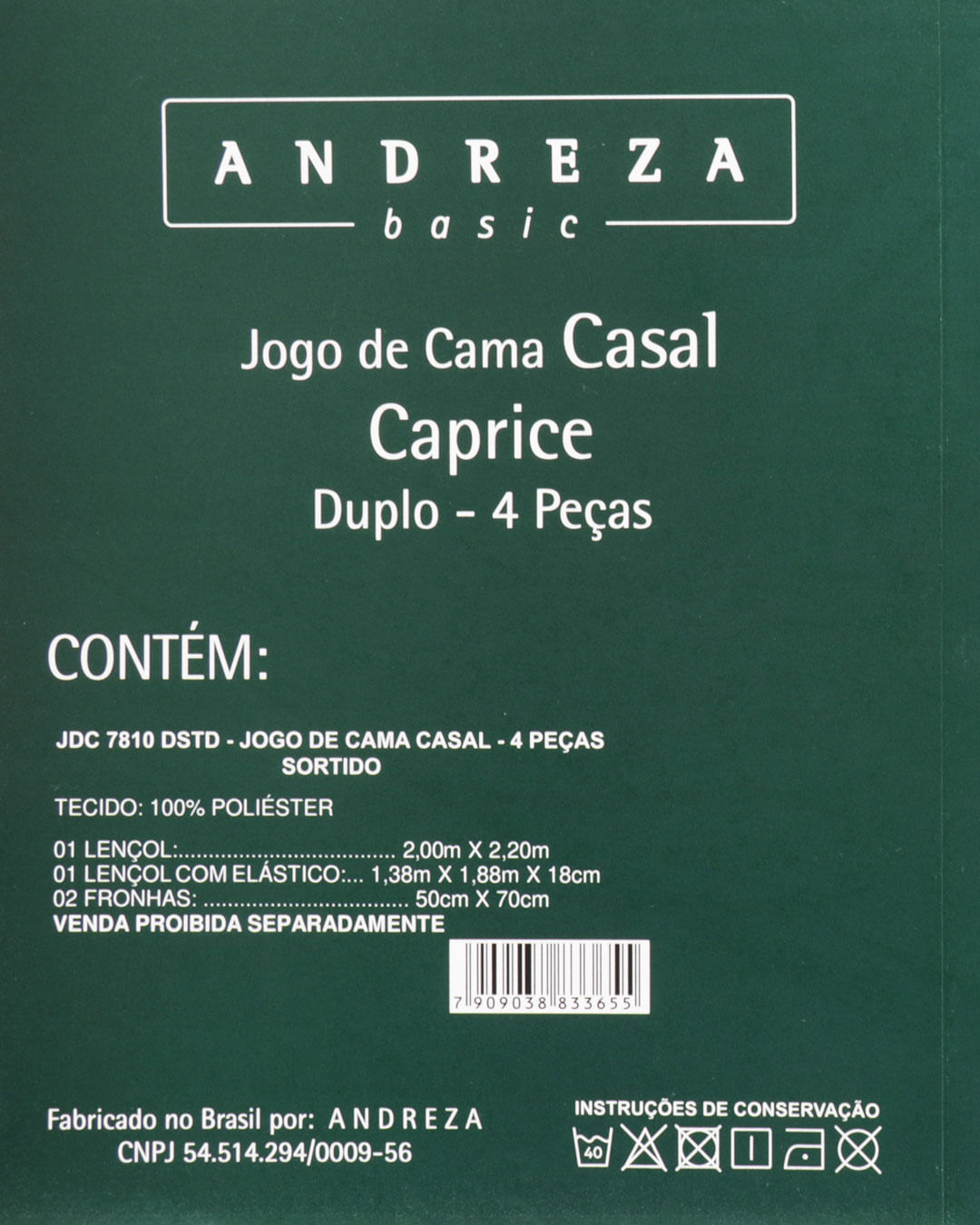 Jogo-De-Cama-Casal-Caprice---4-Pecas---Branco-Geometrico