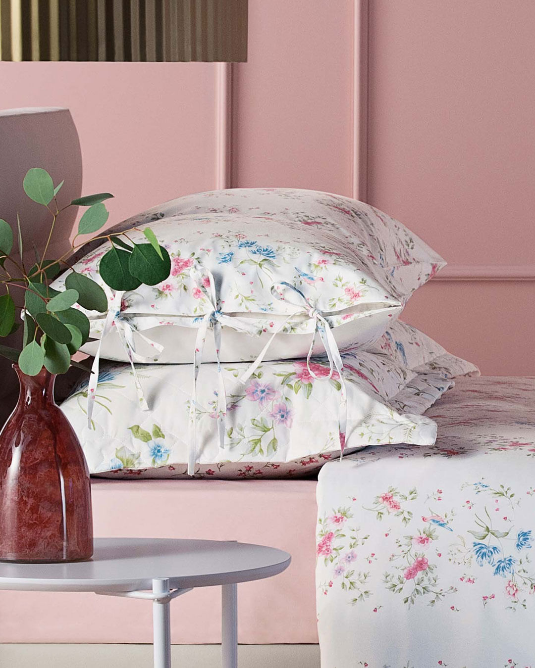 Jg-Cama-Casal-Eternity----4-Pc---Branco-Floral