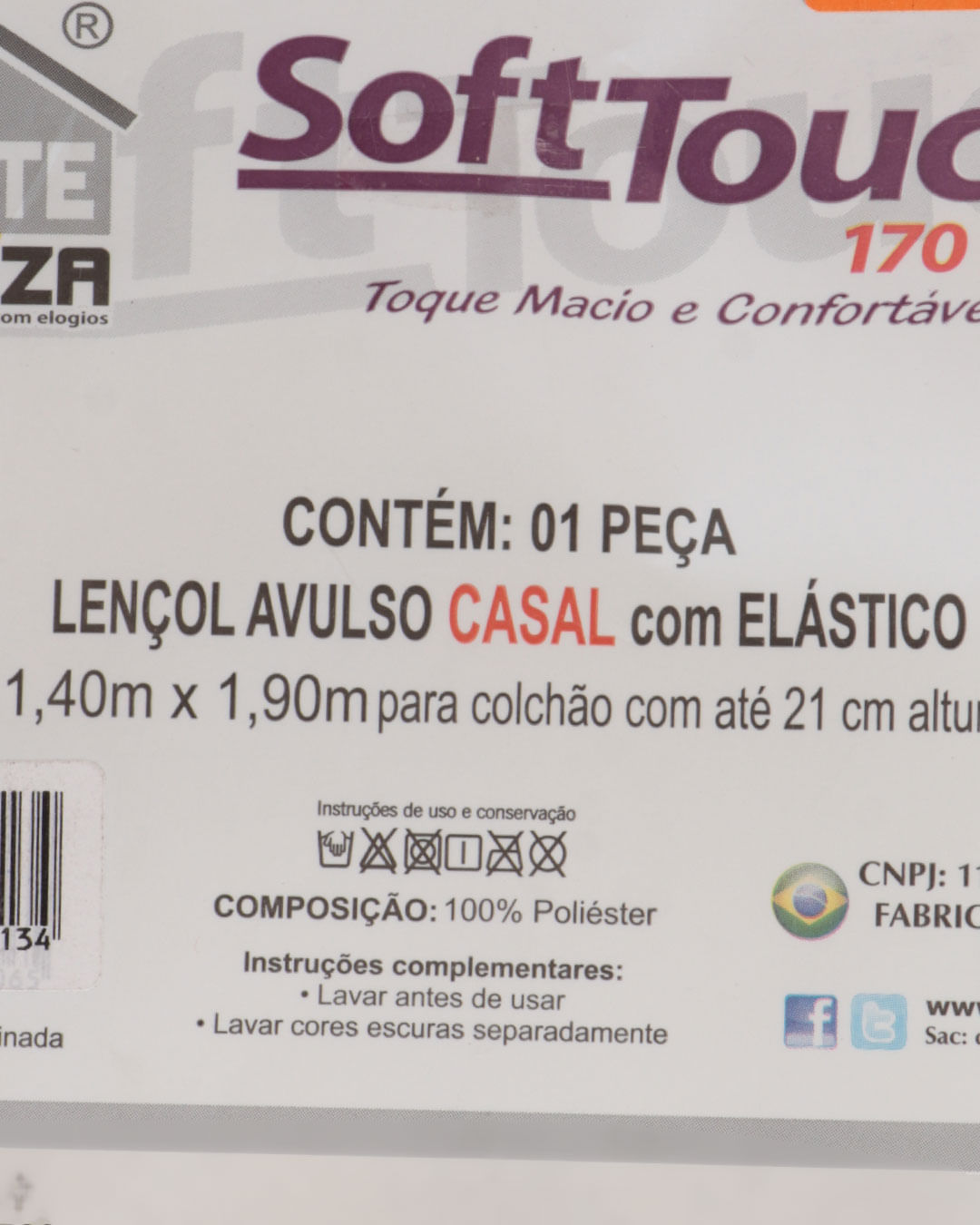 Lencol-Avulso-Casal-C-Elast-Imp---Verde-Floral