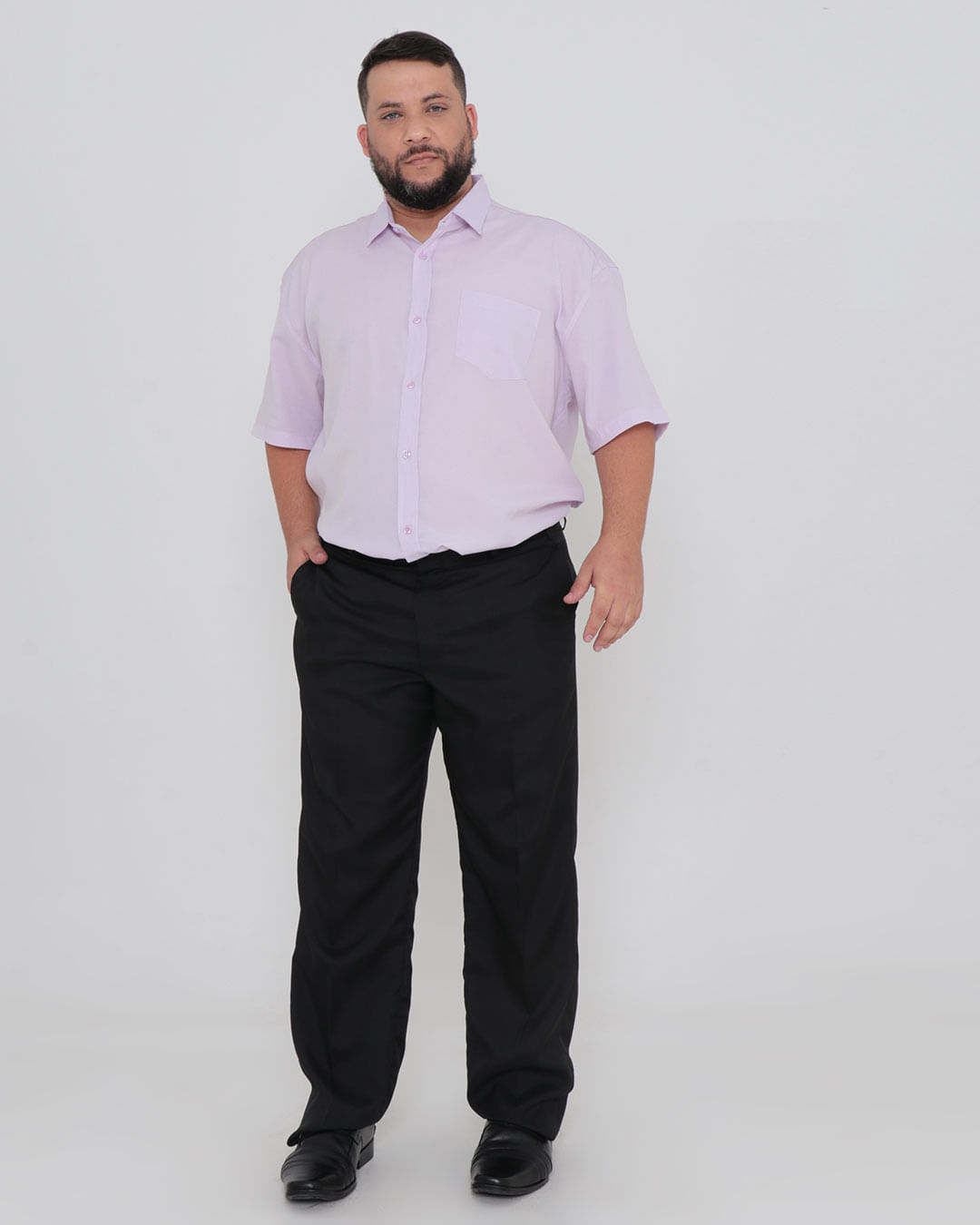 Camisa-Social-Lisa-Cbolso-Plus---Lilas-Claro