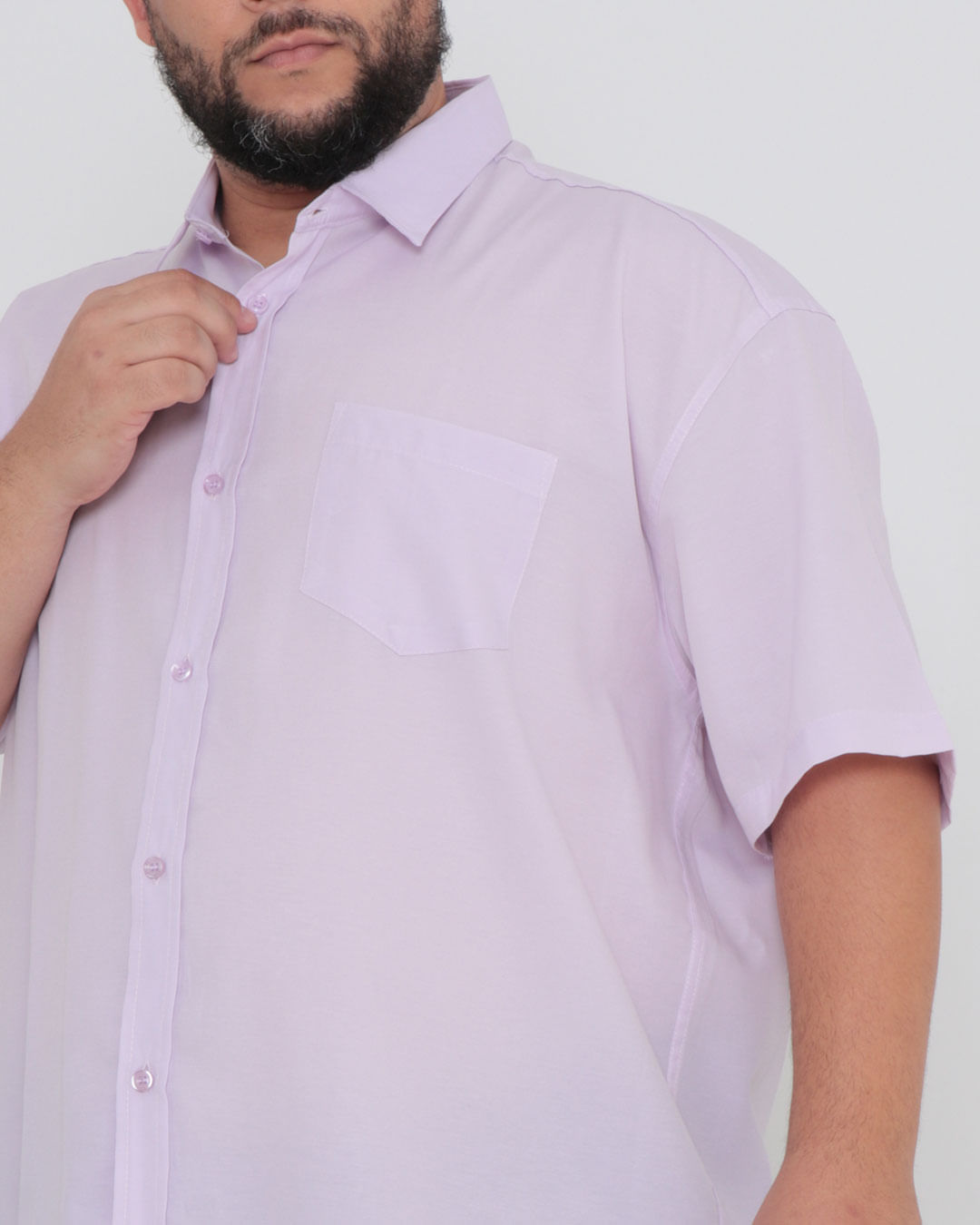 Camisa-Social-Lisa-Cbolso-Plus---Lilas-Claro