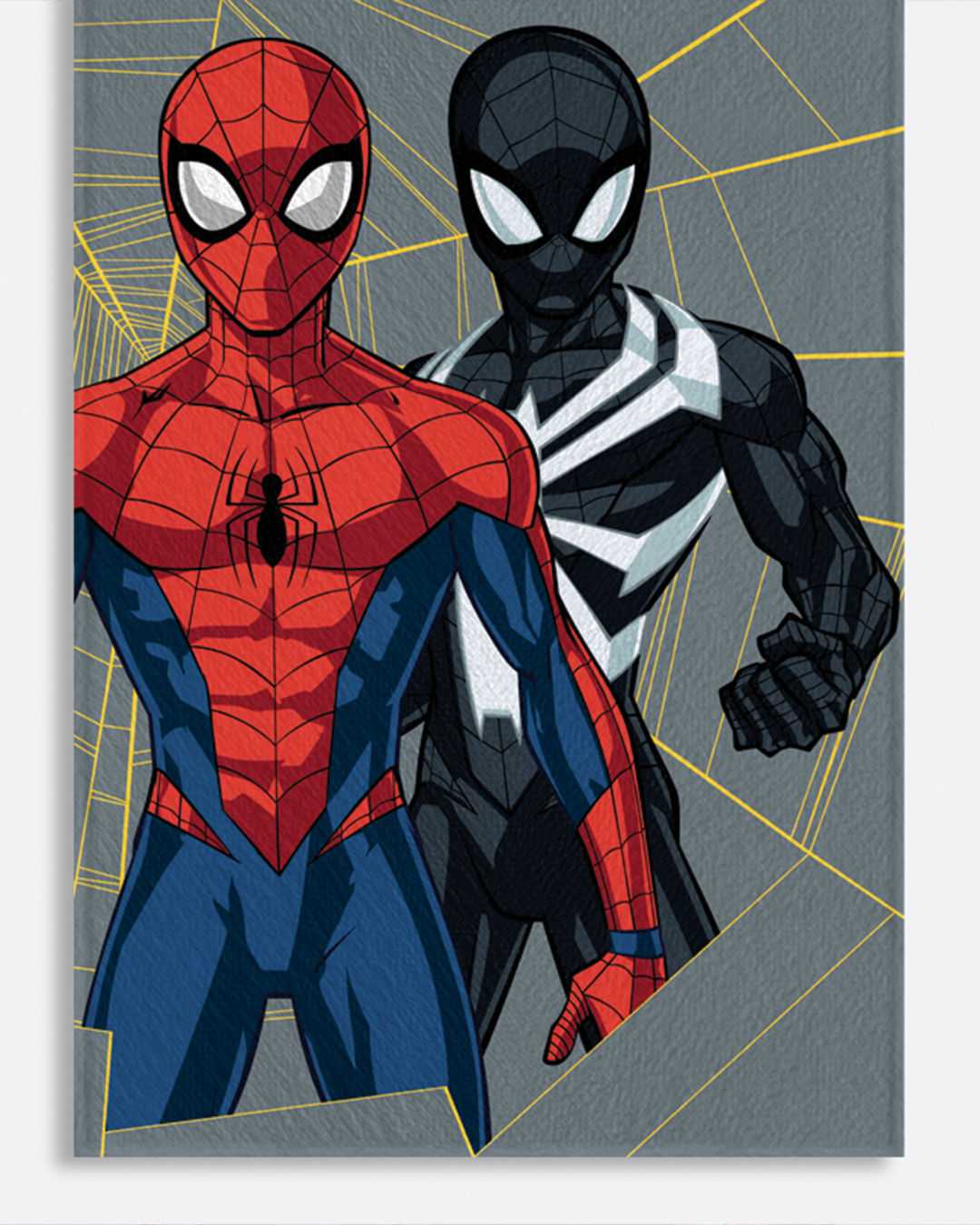Toalha-Bh-Felpuda-Spider-Man-60x120---Cinza-Claro