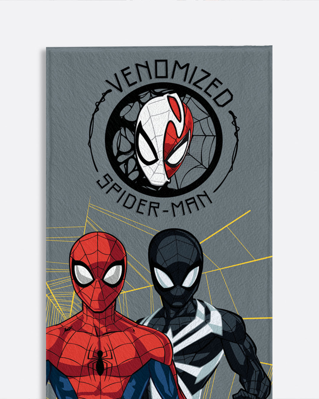 Toalha-Bh-Felpuda-Spider-Man-60x120---Cinza-Claro