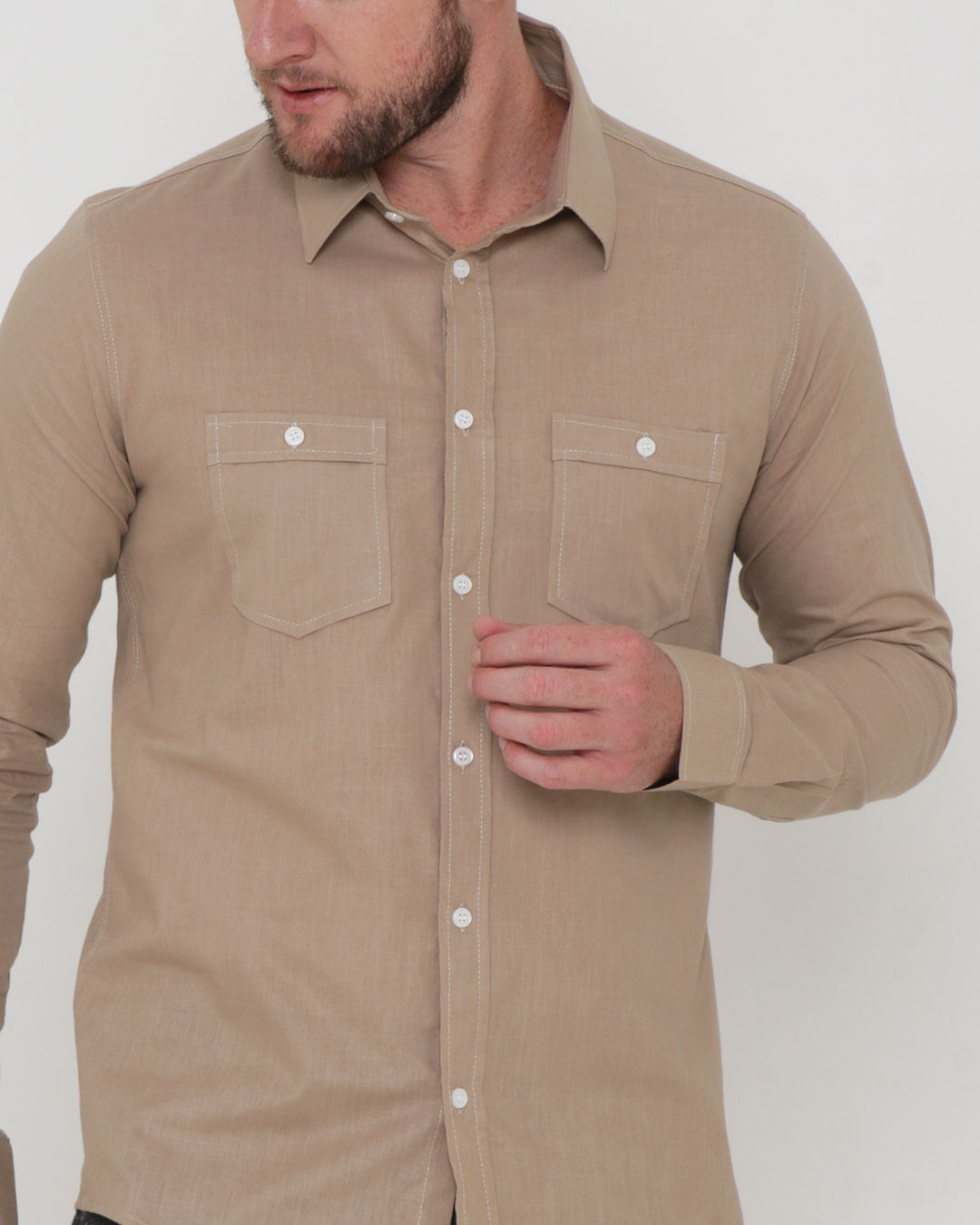 Camisa-Ml-11030-2-Bolso-Kaki-Pgg---Bege-Claro