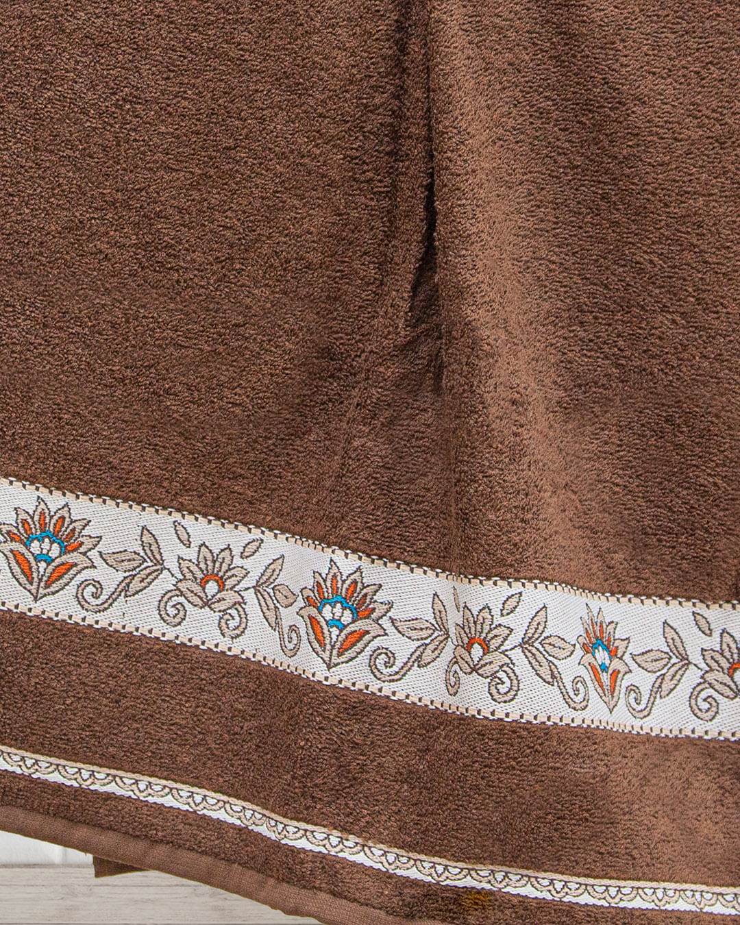 Toalha-Rosto-Jacquard-50x80-Marrom---Marrom-Claro