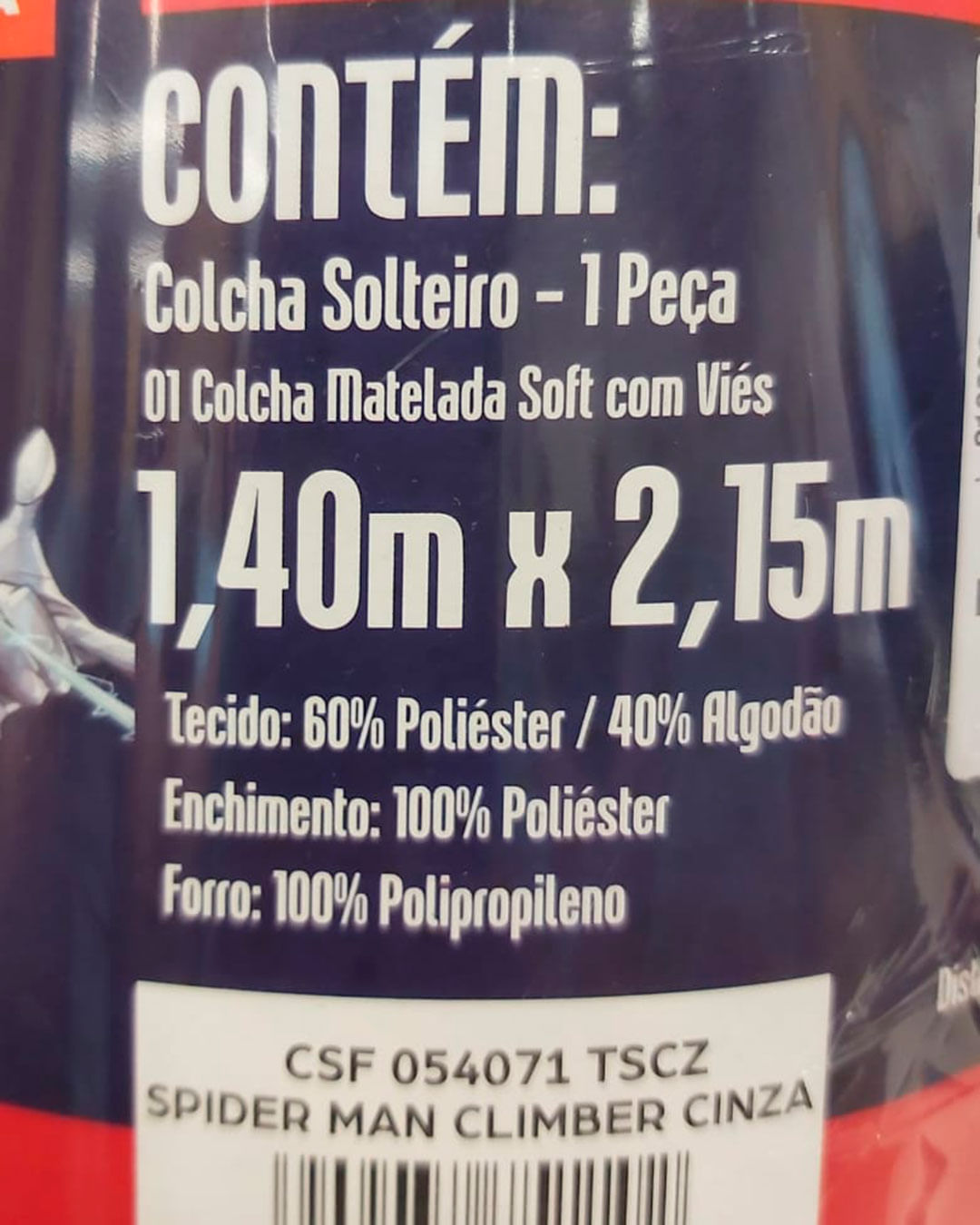Colcha-Soft-Solt-Homem-Aranha---Cinza-Claro