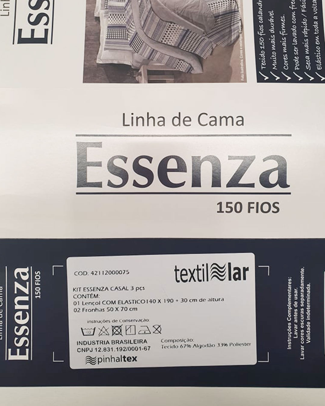 Jogo-De-Cama-Casal-3-Pcs--Essenza---Bege-Claro