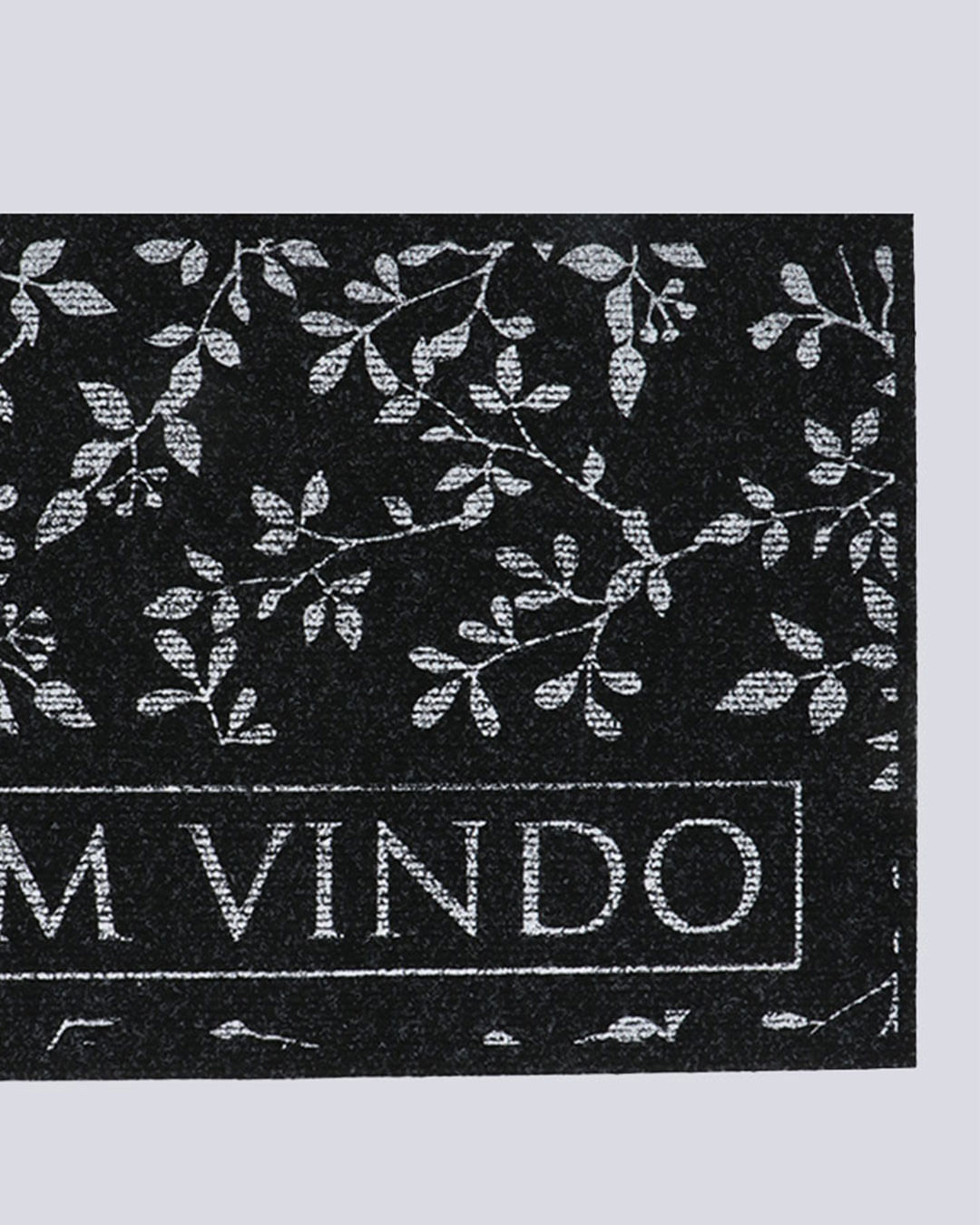 Capacho-40x60-Fun-Dizeres---Preto-Floral
