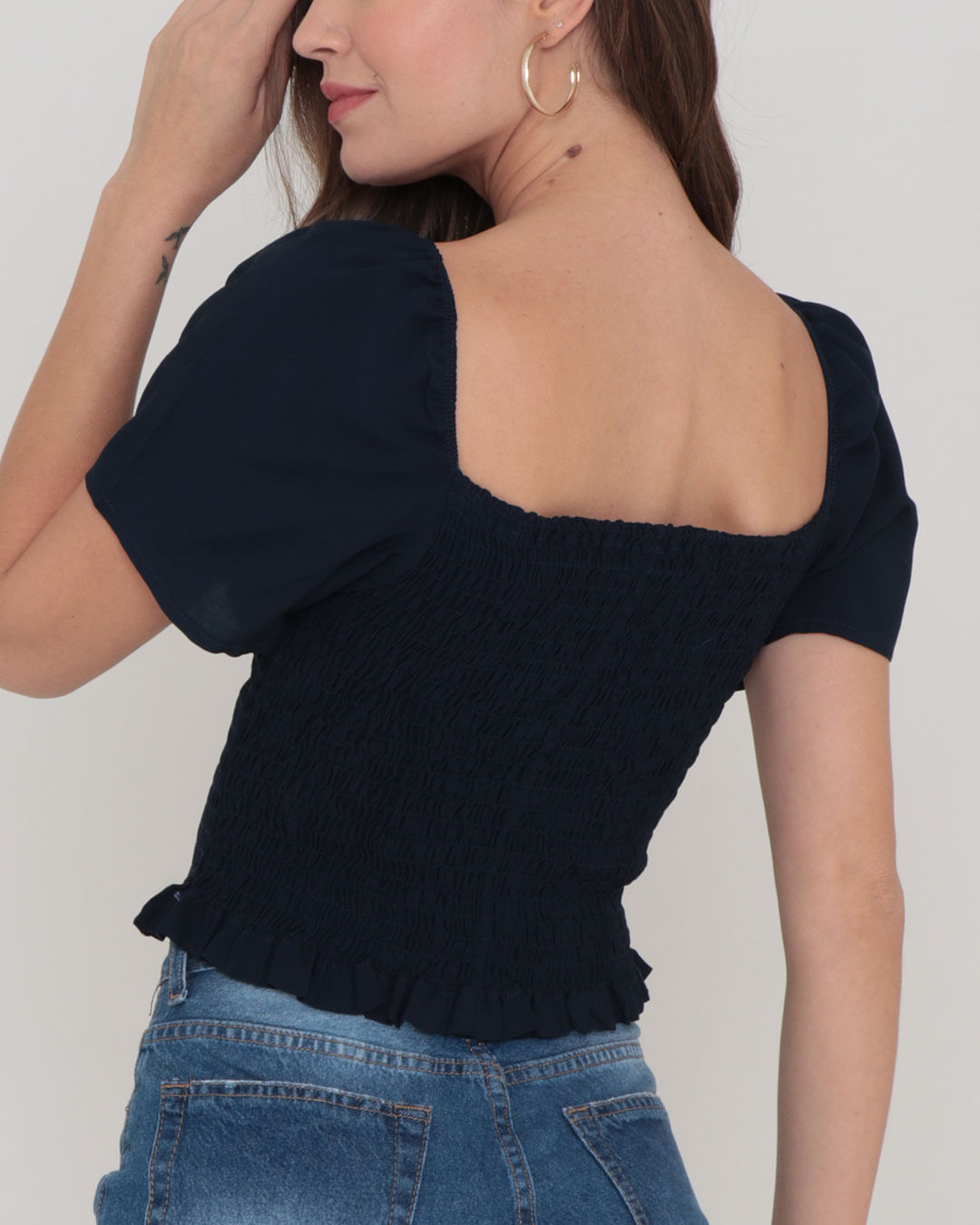 Top-Cropped-Liso-Lastex-Mga-Buf-7634rl---Marinho