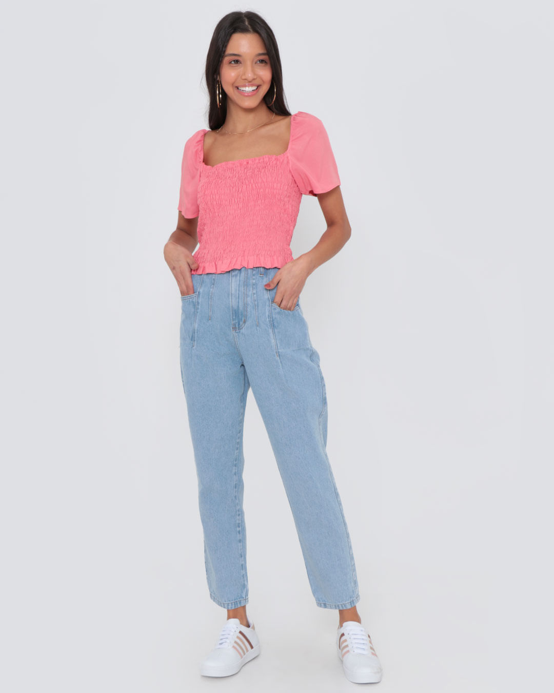 Top-Cropped-Liso-Lastex-Mga-Buf-7634rl---Rosa-Claro