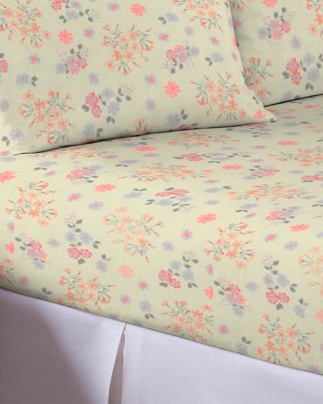 Lencol-Avulso-Queen-C-Elast-Imp---Amarelo-Floral