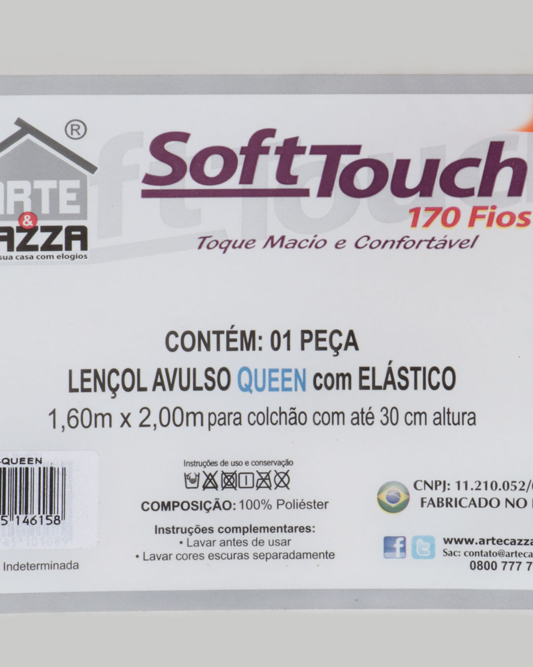 Lencol-Avulso-Queen-C-Elast-Imp---Marrom-Claro