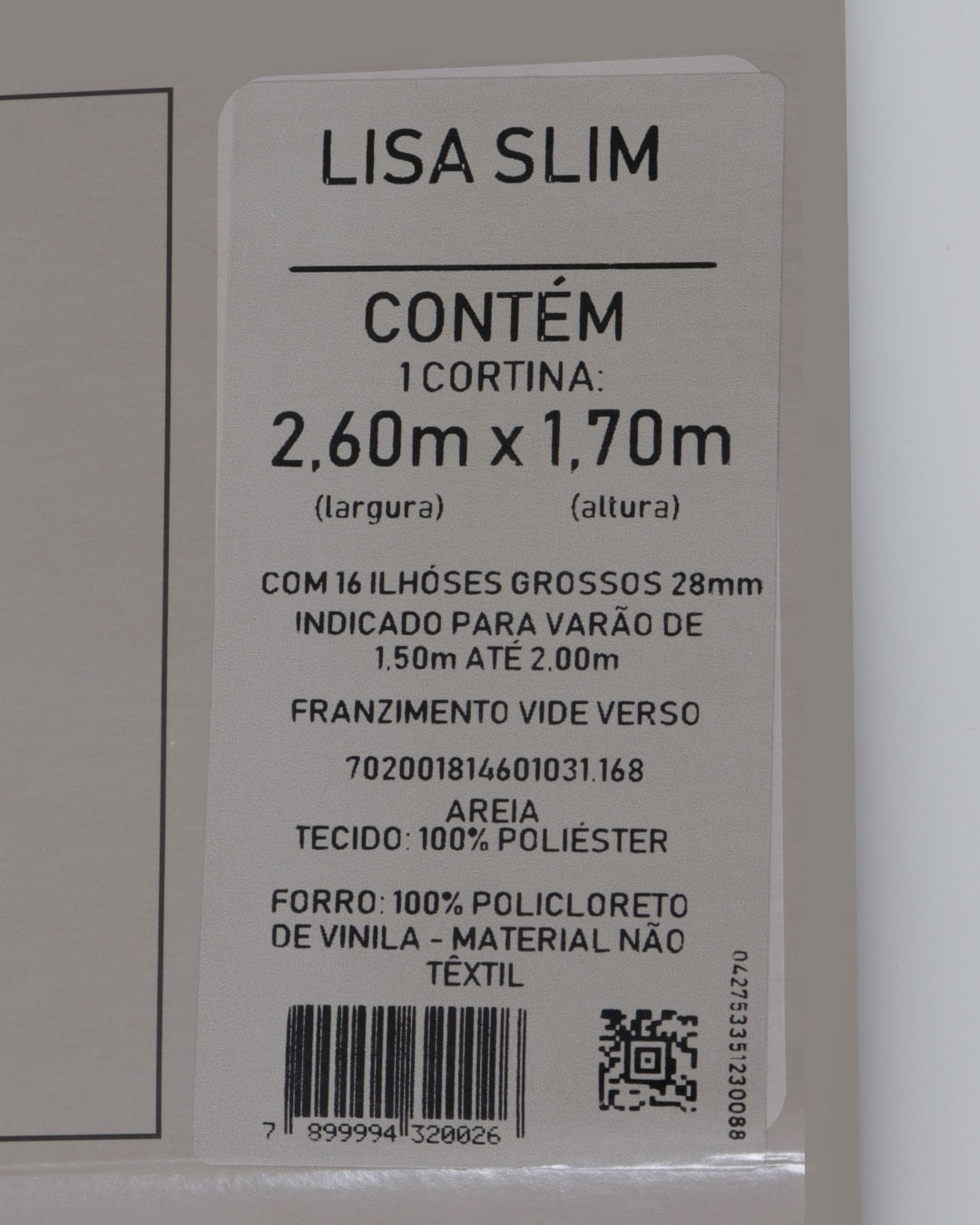 Cortina-Pratika-260m-X-170m-Lisa-Slim---Bege-Claro