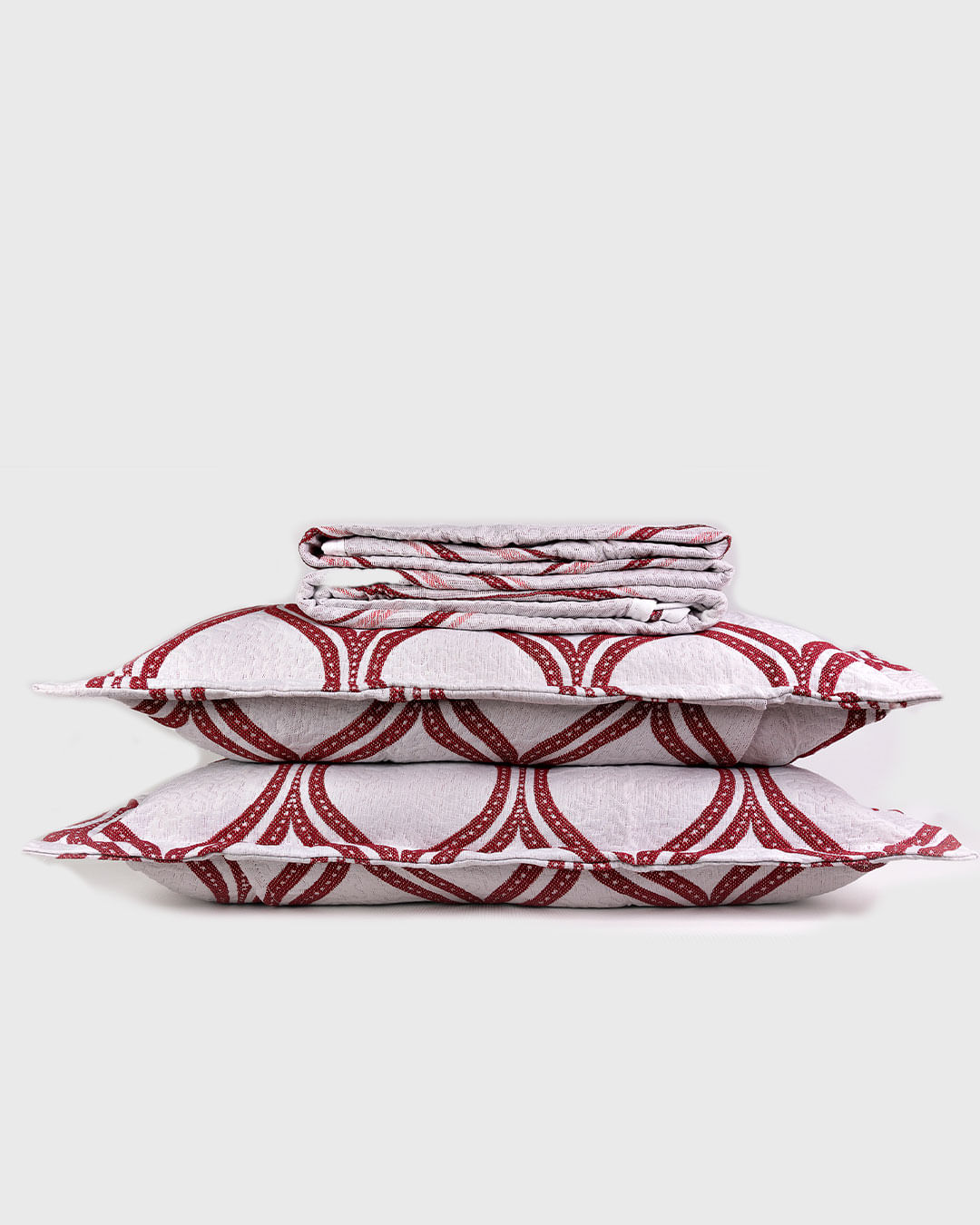 Kit-Colcha-Montblanc-Queen---Vermelho-Medio